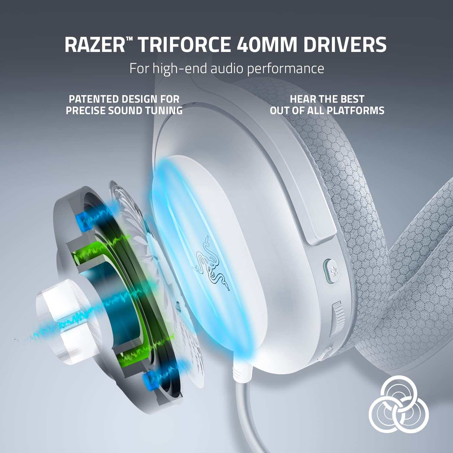 Razer Barracuda X Wireless Gaming Headset for PC, PS5, PS4, Nintendo Switch, Android & iOS - 2.4GHz Wireless & Bluetooth 5.2 - Lightweight Over-Ear Design with 40mm Drivers - Detachable Mic - 50-Hour Battery Life - Mercury White - Perfect for Gaming, Streaming & Mobile Use