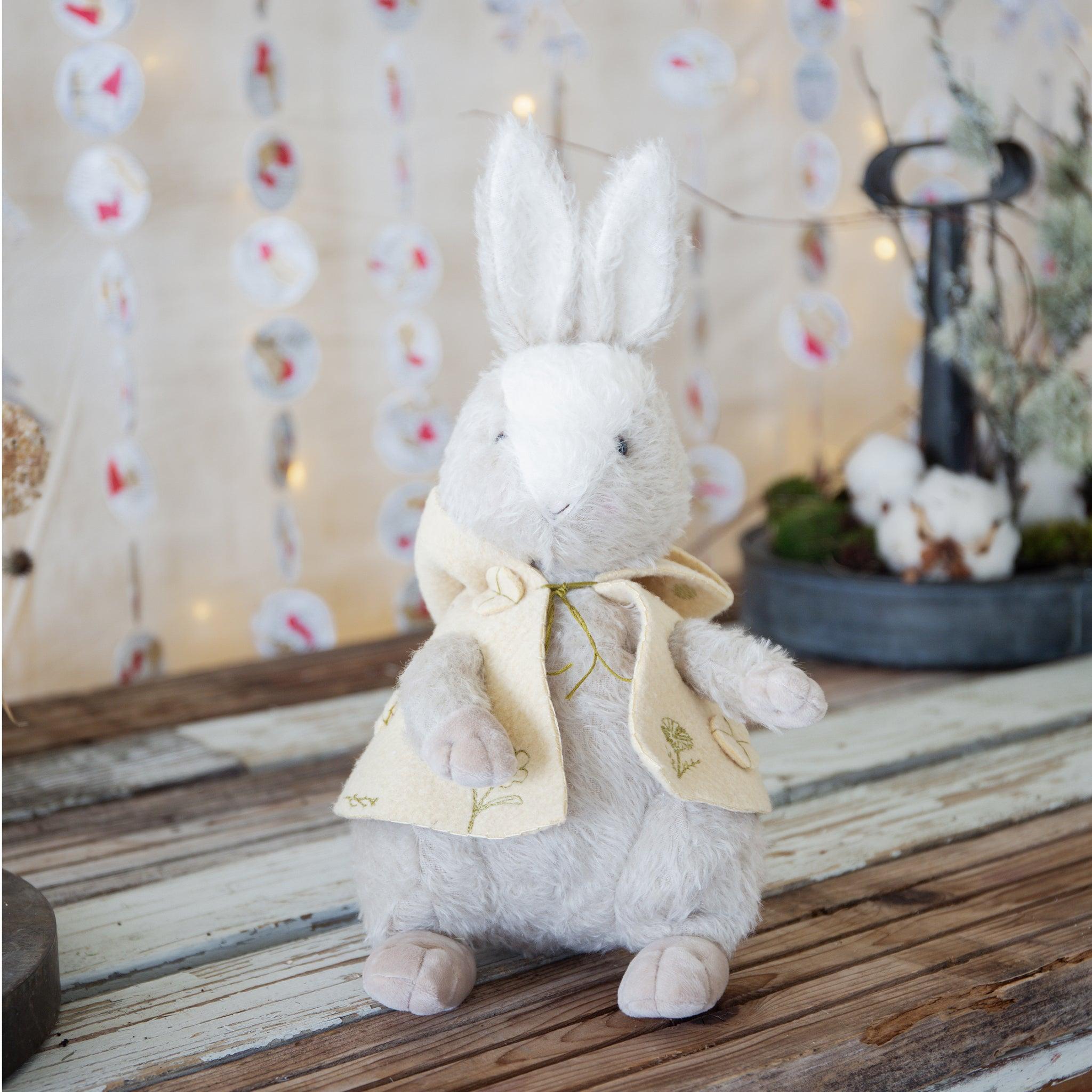 Handcrafted Hopsley Hare Figurine - Unique Ceramic Home Decor for Living Room, Shelf & Office Display - Perfect Gift for Collectors & Animal Lovers