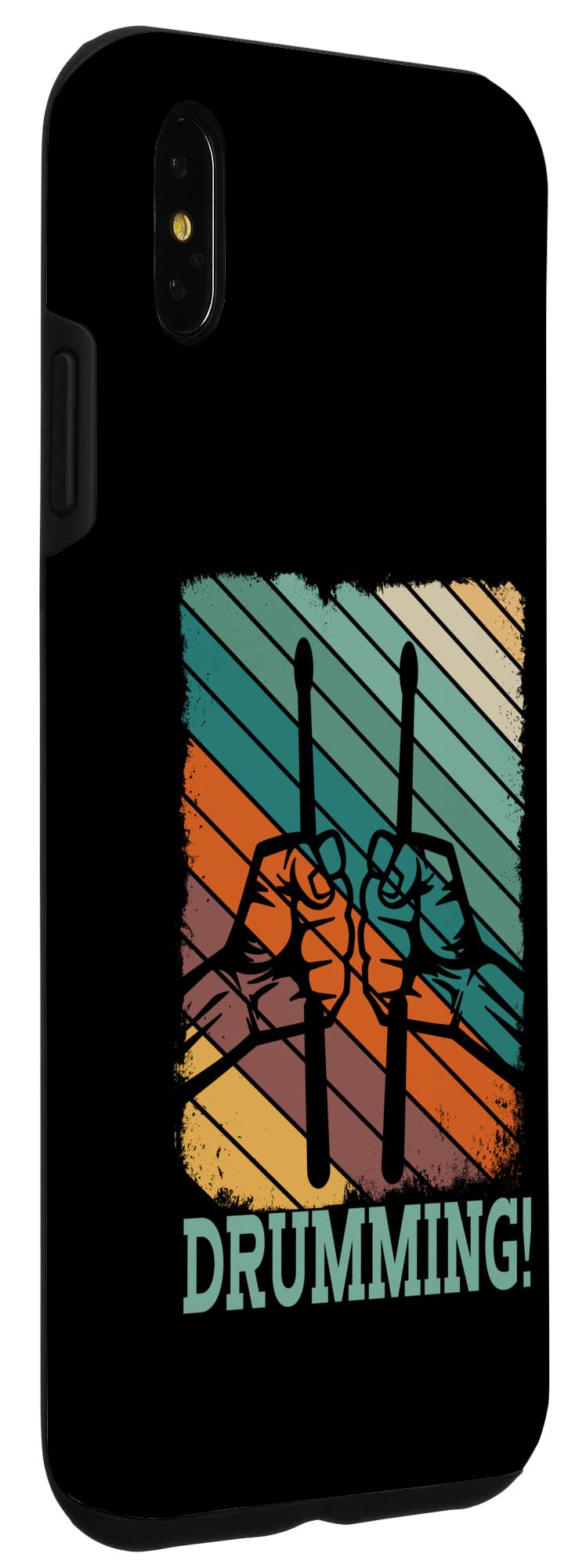 iPhone XS Max Drumming Case - Durable Marching Band & Drummer Phone Cover for Performances, Rehearsals & Music Lovers