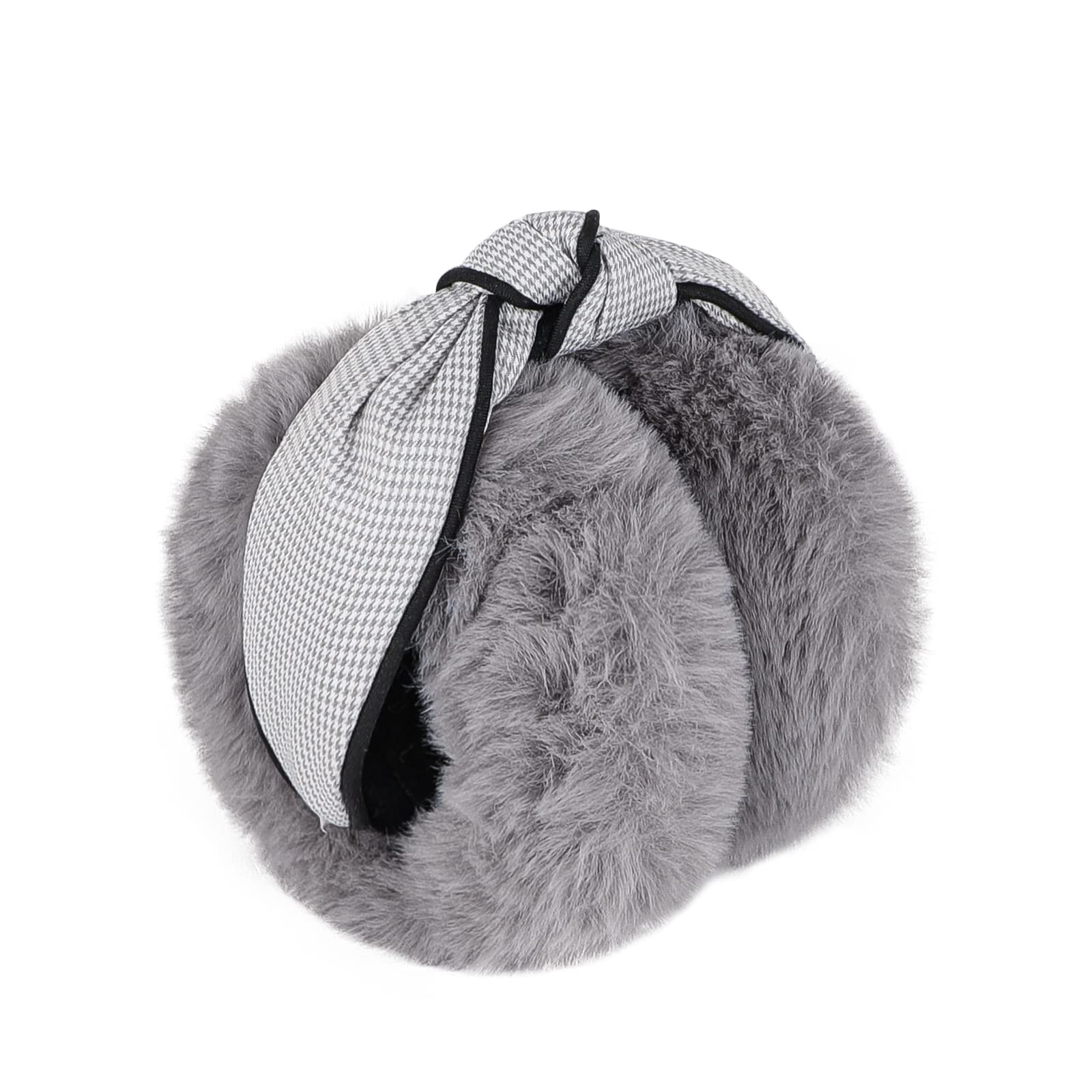 **Women's Fluffy Faux Fur Earmuffs – Winter Warm Ear Warmer, Soft Plush Adjustable & Foldable Headband for Cold Weather – Perfect for Skiing, Snowboarding & Outdoor Activities**