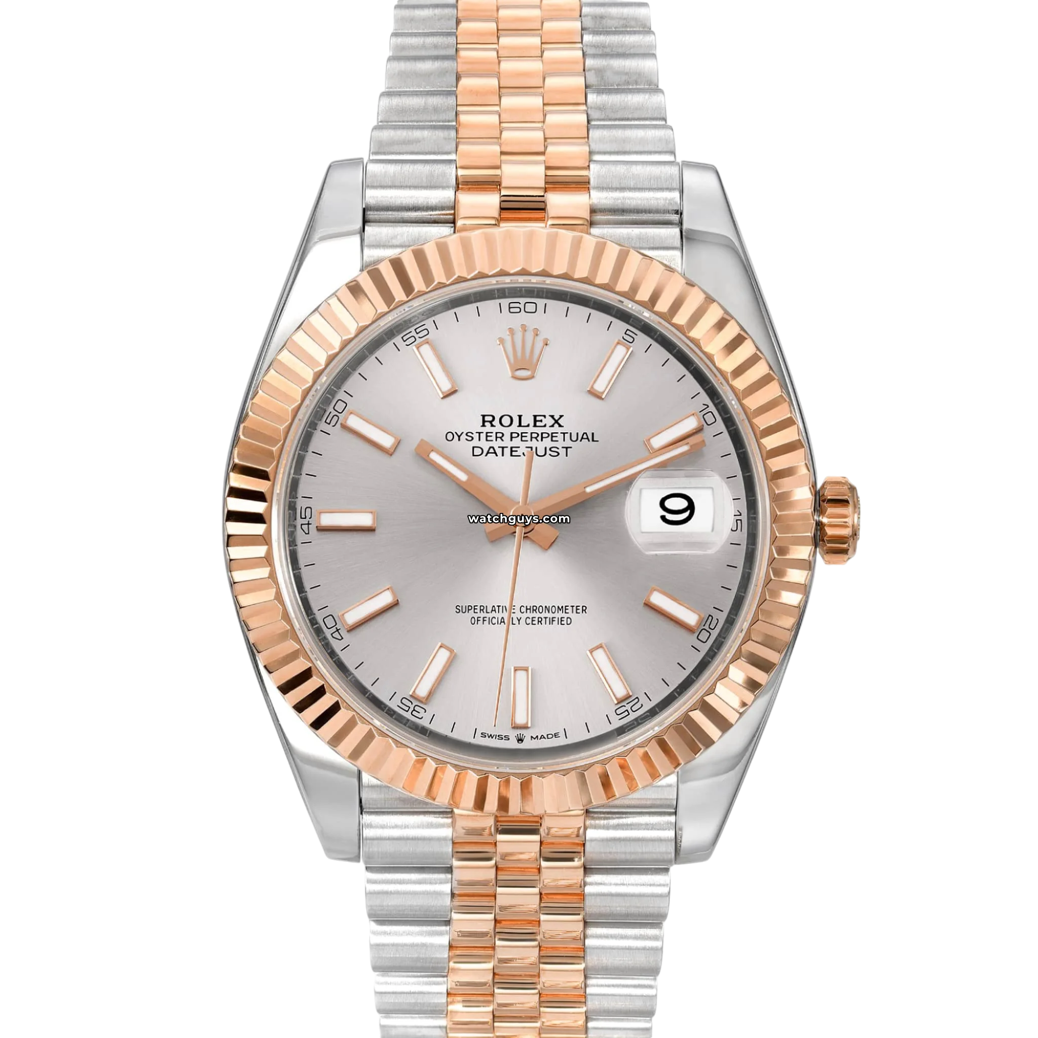 Rolex Datejust 126331 Stainless Steel & Everose Gold Watch with Silver Dial - Luxury Timepiece for Men, Business & Formal Occasions