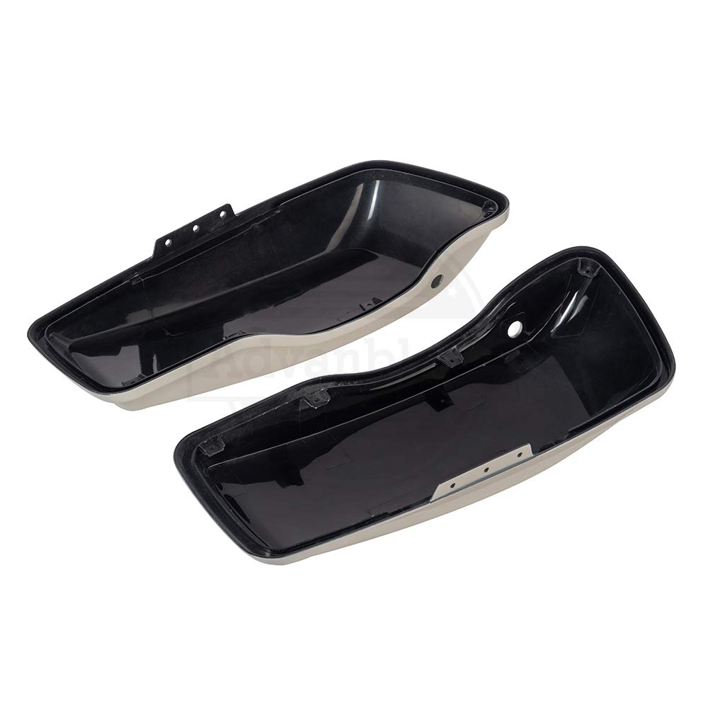Harley Davidson Touring Street Glide Hard Saddlebag Lids - Gold Morocco Pearl Finish - Compatible with 2014-2022 Models - Durable Replacement Covers for Motorcycle Storage & Protection