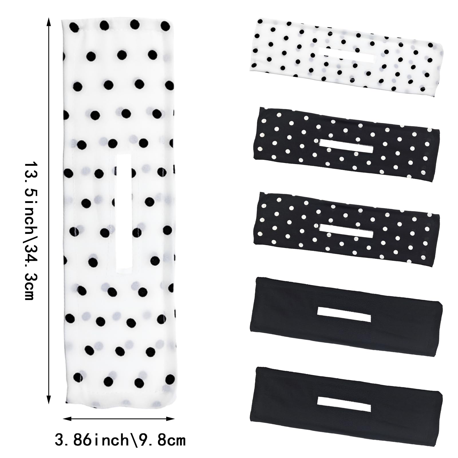 6 Pack Hair Donut Makers & French Twist Bun Set - Flexible Hair Styling Tools for Women with Polka Dot Design | Perfect for Updos, Curls & Everyday Hairstyles at Home or Parties