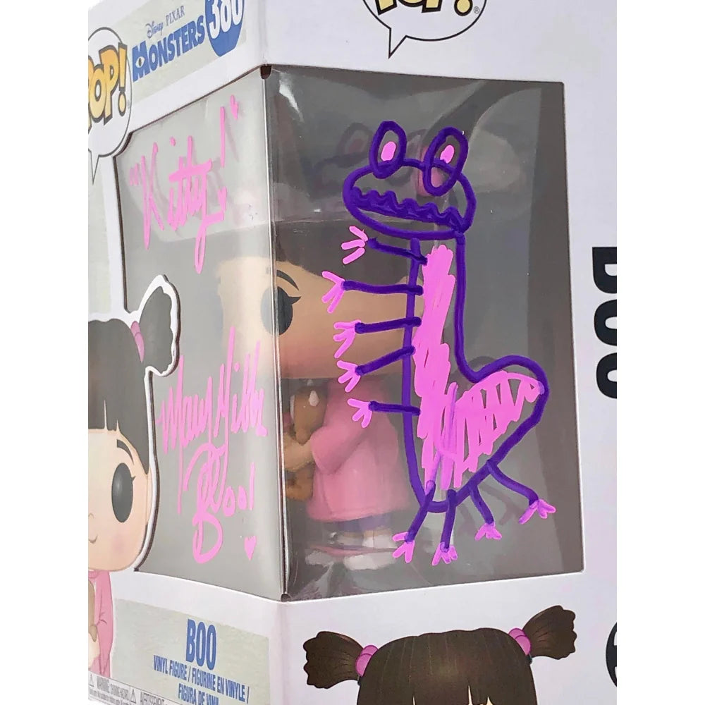 Mary Gibbs Signed Randall Sketch Boo Monsters Inc. Funko Pop Vinyl Figure with JSA COA - Limited Edition Collectible for Disney Pixar Fans, Home Decor & Gift Idea
