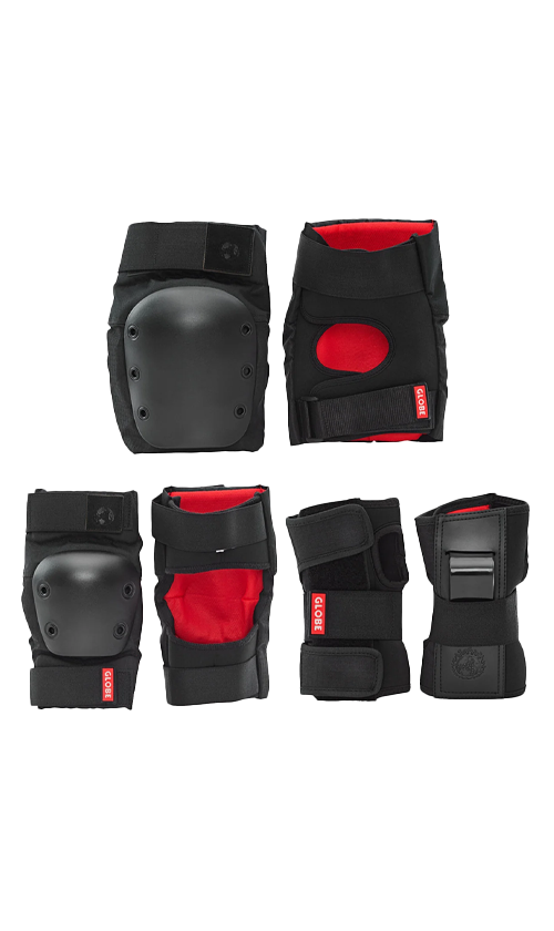 Premium Globe Goodstock Adult Pad Set - Matte Black Finish for Skateboarding, Longboarding & Cruising - Durable & Comfortable Grip Tape for Enhanced Performance