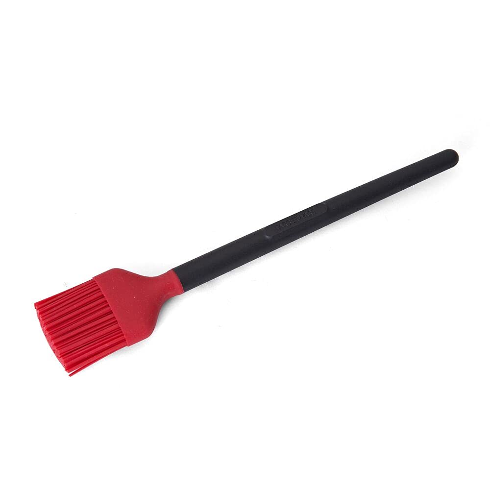 Farberware Professional Heat Resistant Silicone Basting Brush for Grilling & Baking - Red & Black Kitchen Tool for Basting Meat, Pastry & BBQ - Dishwasher Safe Cooking Utensil