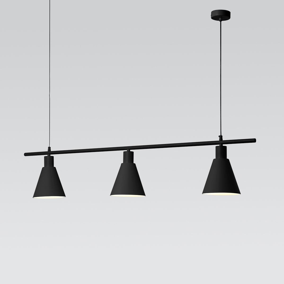 Modern Linear Pendant Light - Sleek Minimalist Design for Kitchen Island, Dining Room & Bedroom Lighting