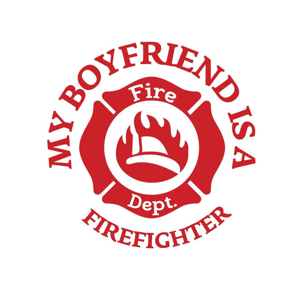 Firefighter Car Laptop Wall Sticker - Decorative Vinyl Decal for Firefighter Gifts, Home & Office Decor - Perfect for Firefighter Appreciation, First Responder Gifts & Laptop Personalization