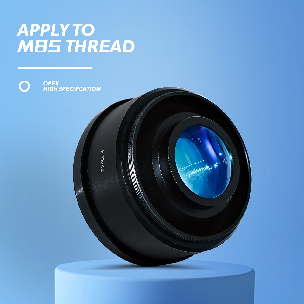 OPEX 110x110mm Fiber F-Theta Scan Lens with M85 Thread - 1064nm Wavelength Compatible for YAG Laser Marking Machines | Ideal for Metal Engraving, Jewelry Etching & Industrial Laser Cutting Applications