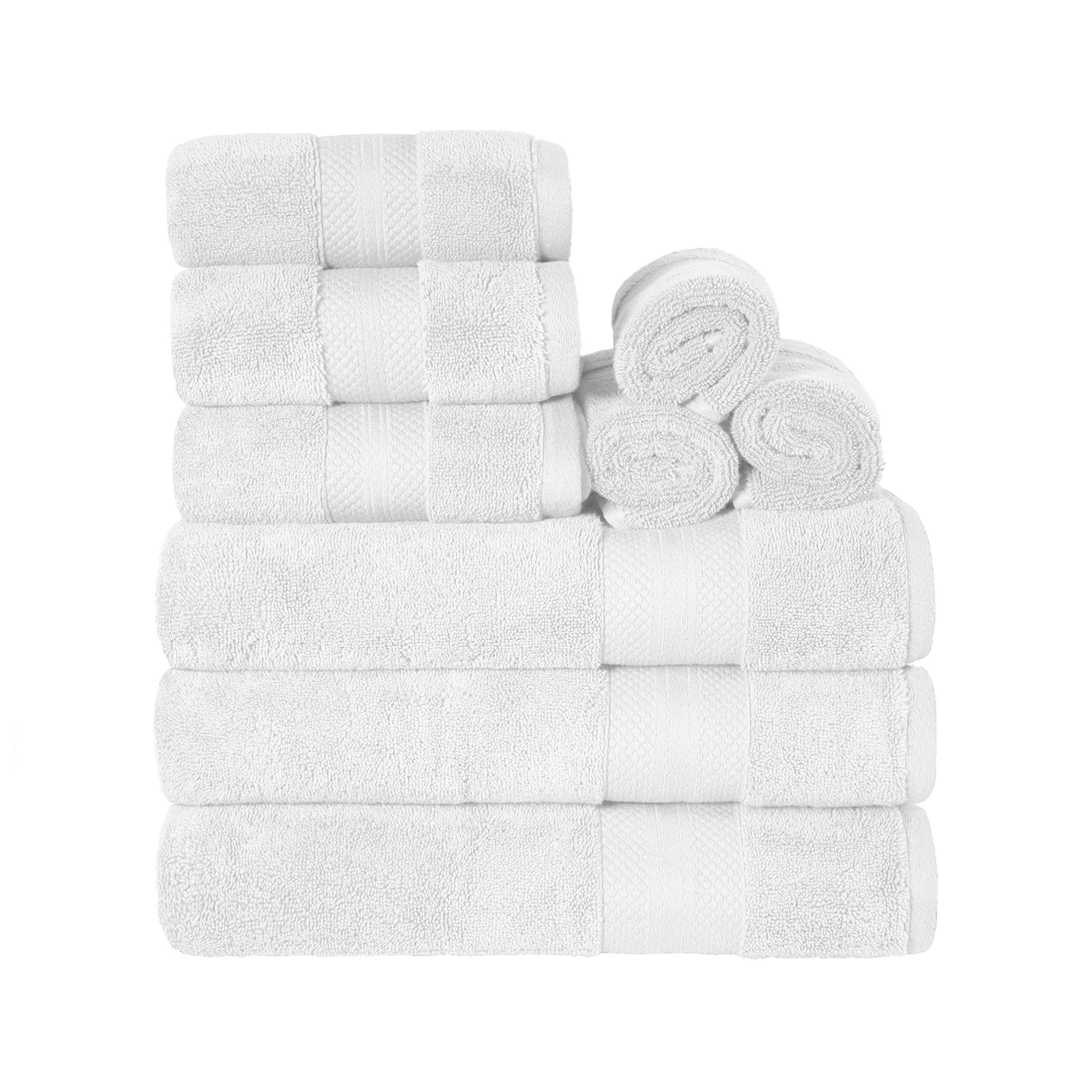 Premium Turkish Cotton Towel Set - 9-Piece Luxury Bath & Shower Towels (30