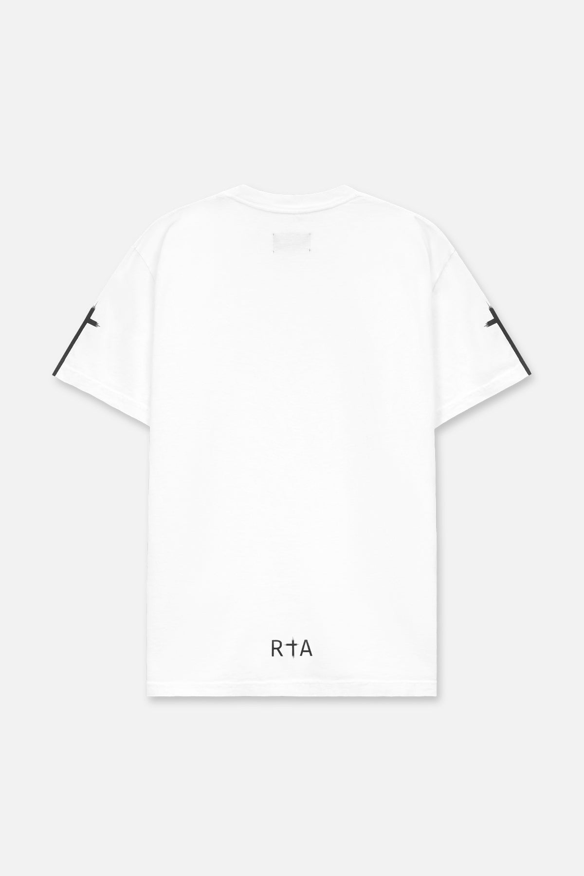 Colt Tee - White with Black Sleeve Cross Design | Stylish Unisex T-Shirt for Casual Wear, Street Fashion & Everyday Outfits