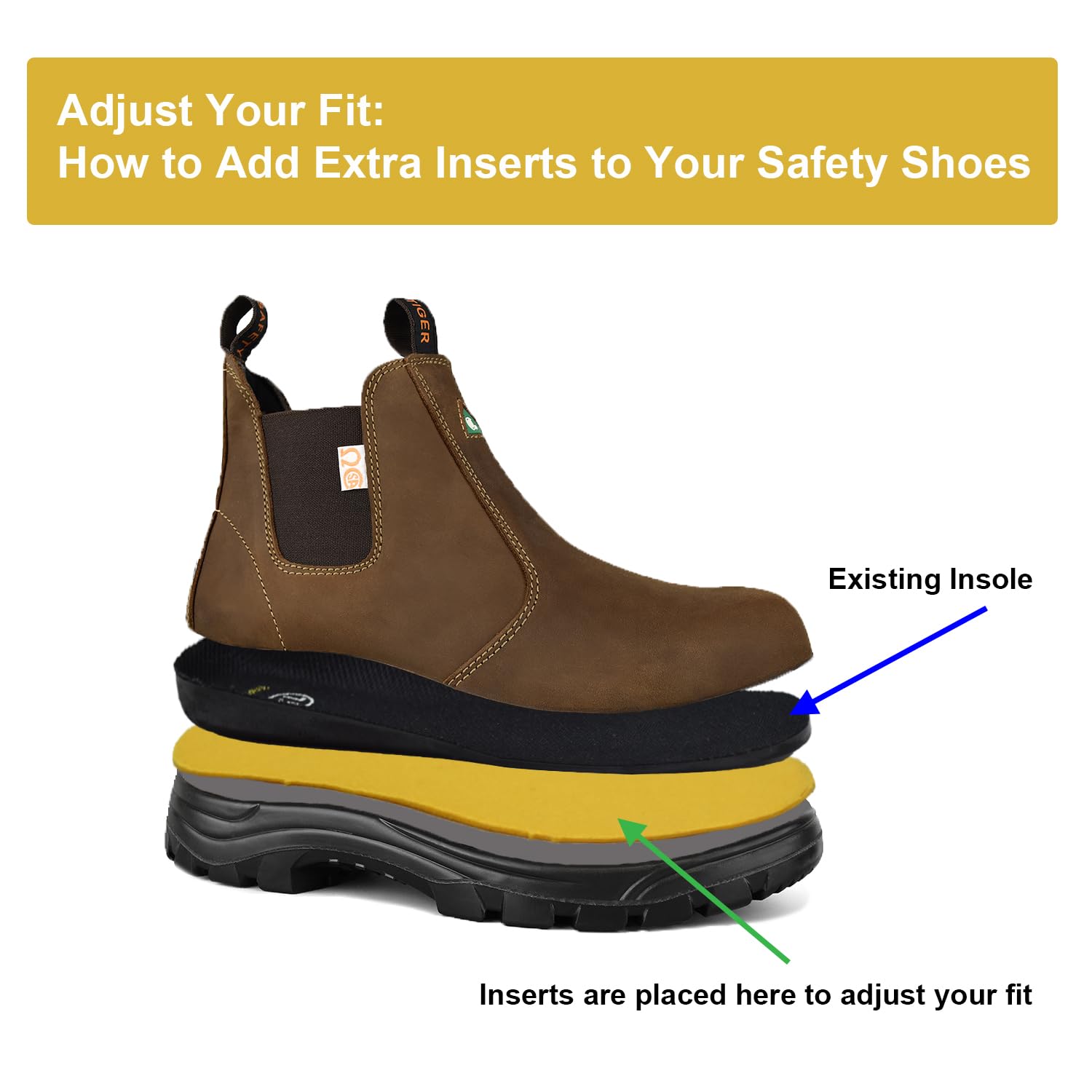 CSA Certified Women's Steel Toe Leather Work Boots - Waterproof Chelsea Safety Shoes for Construction, Warehouse & Outdoor Work