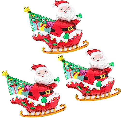 Sleigh Santa Foil Balloons