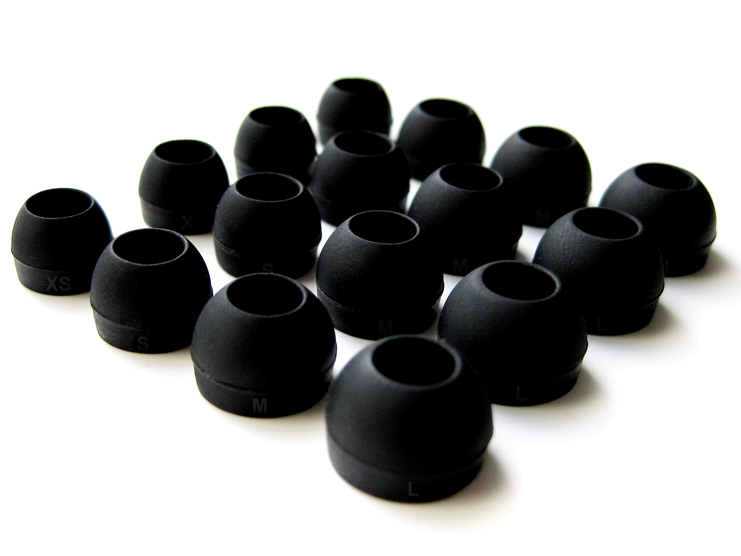 16pcs Replacement Earbud Tips & Adapters for Marsno M1 Wired Metal In-Ear Headphones - Soft Silicone Ear Cushions for Comfort & Noise Isolation - Perfect for Workouts, Commuting & Music Listening