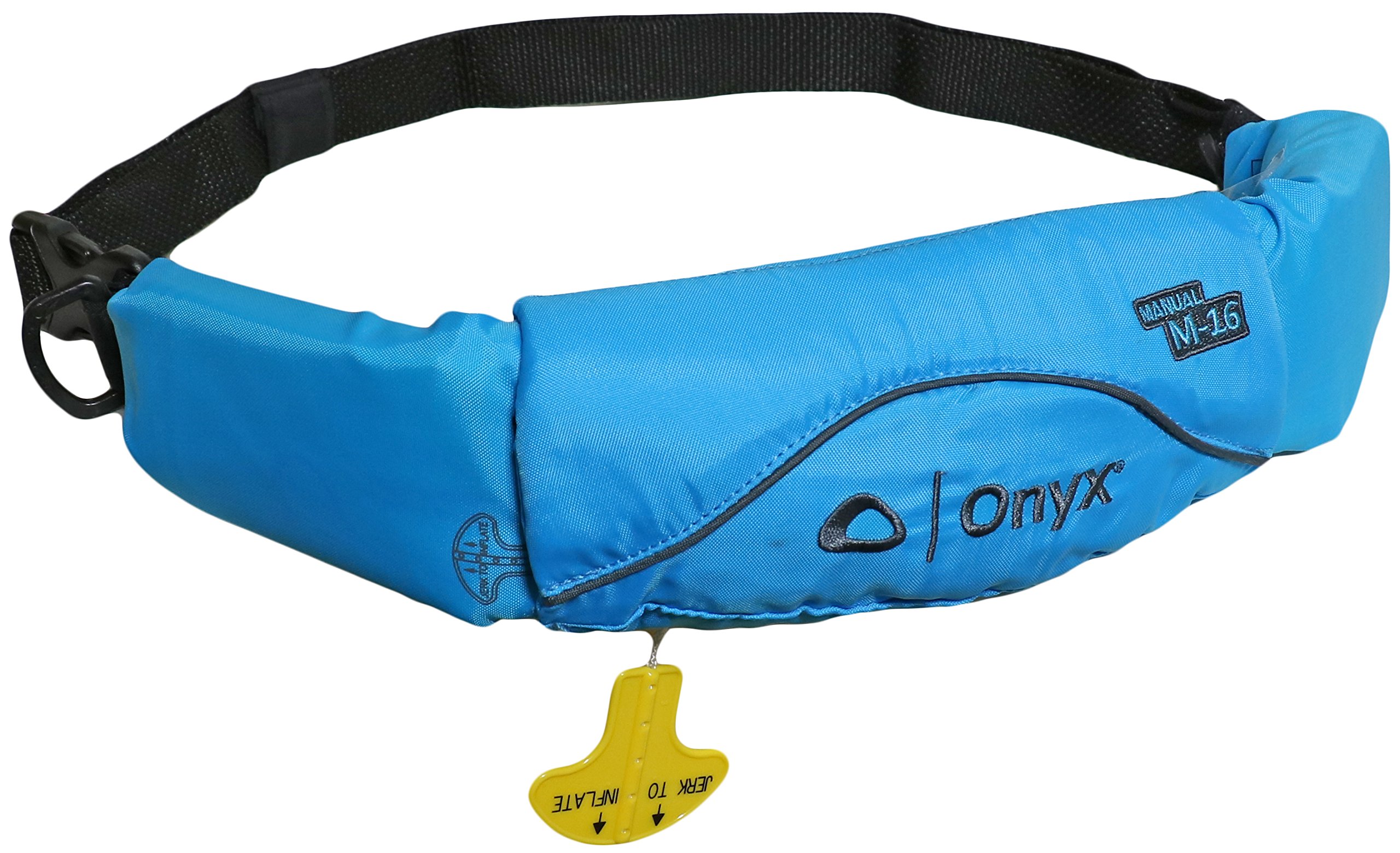 Onyx M-16 Manual Inflatable Life Jacket Belt Pack - USCG Approved PFD for SUP, Kayaking, Fishing & Water Sports | Safety Whistle Included | Sail Blue Color | Perfect for Stand Up Paddle Boarding, Boating & Outdoor Adventures