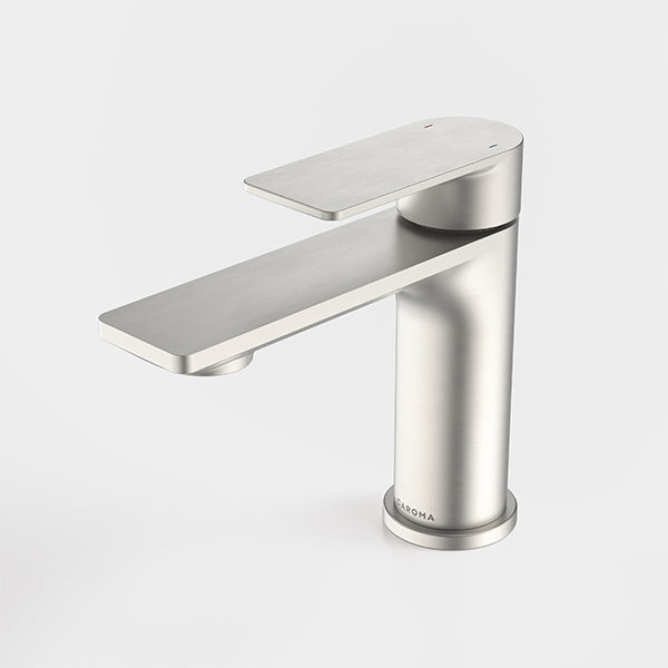 Caroma Urbane II Lead-Free Basin Mixer Faucet in Brushed Nickel - Modern Bathroom Sink Faucet for Home & Commercial Use