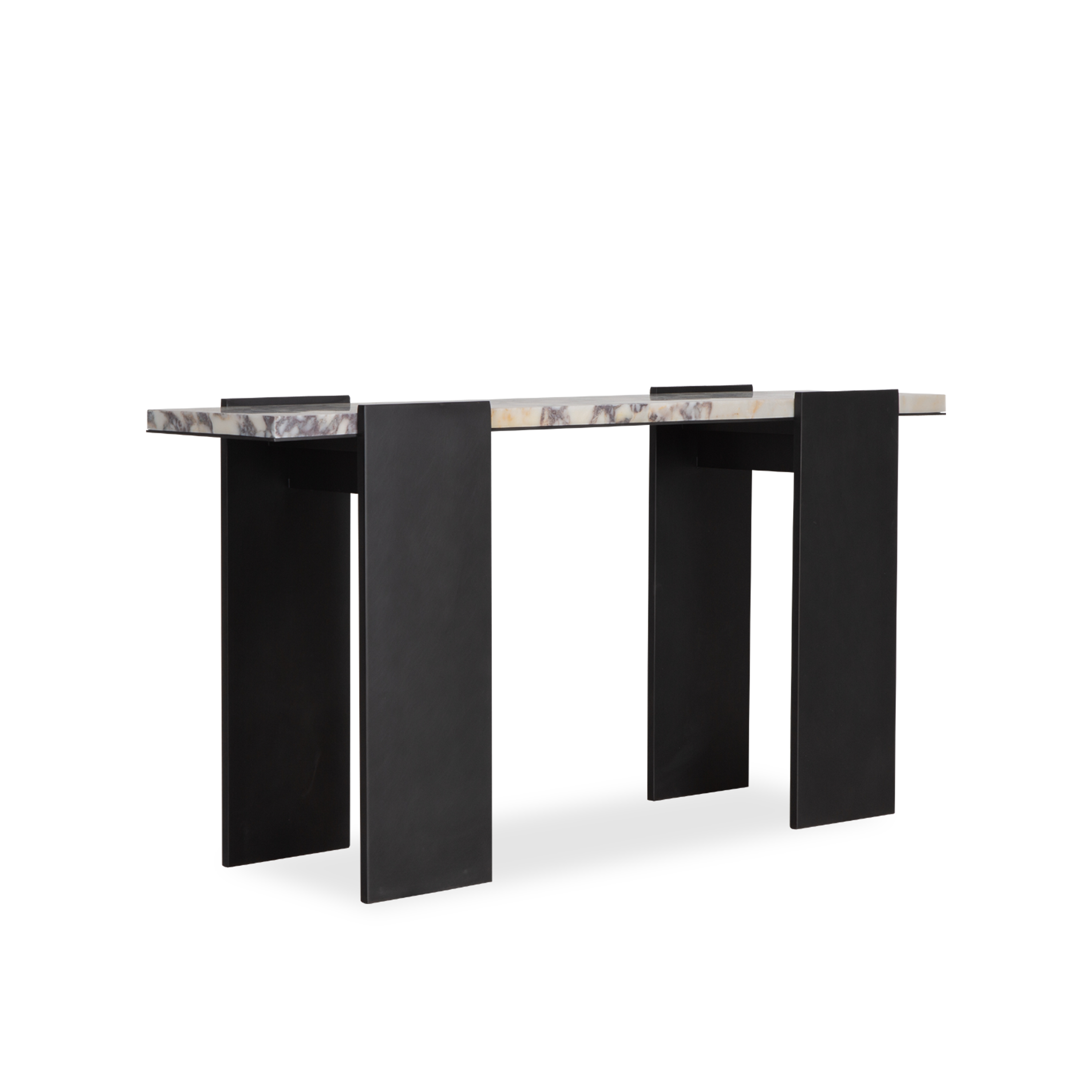 Modern Wooden Beam Console Table - Entryway Sofa Table with Storage Shelf | Perfect for Hallway, Living Room & Bedroom Decor