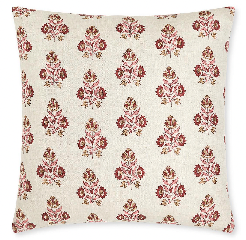 Ankara Rose Pillow Cover - African Print Decorative Throw Pillow Case for Sofa, Bed, Couch - Perfect for Home Decor, Living Room & Bedroom Accents