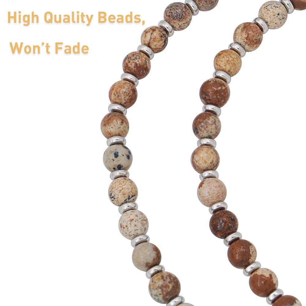 Beaded Lanyard for Women - ID Badge Holder & Keychain Necklace for Work & Travel