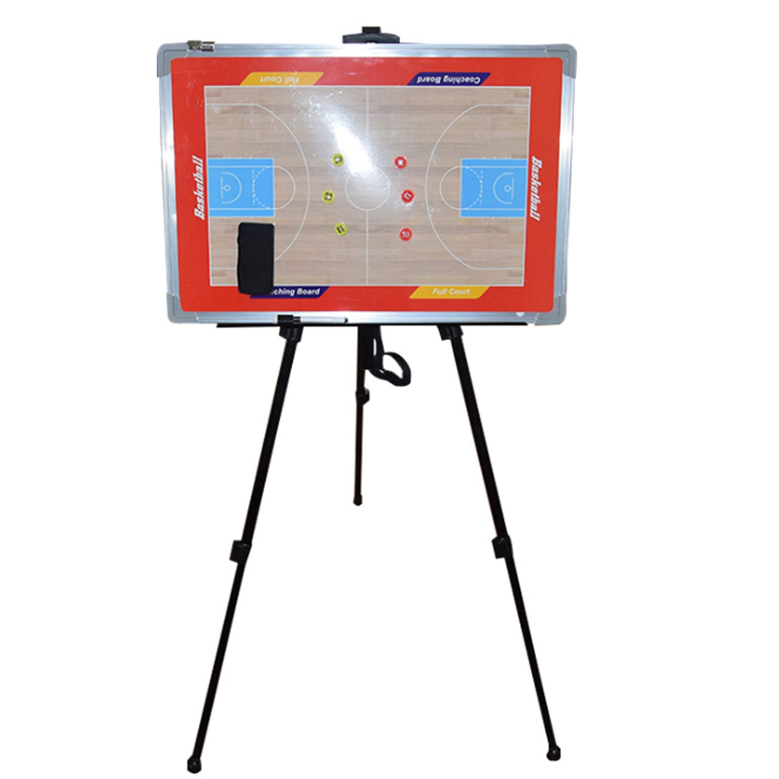 YOGAA Basketball Coaching Board - Portable & Foldable Tactics Clipboard Kit with Stand | Perfect for Coaches, Trainers & Players for Game Strategies & Practice Drills
