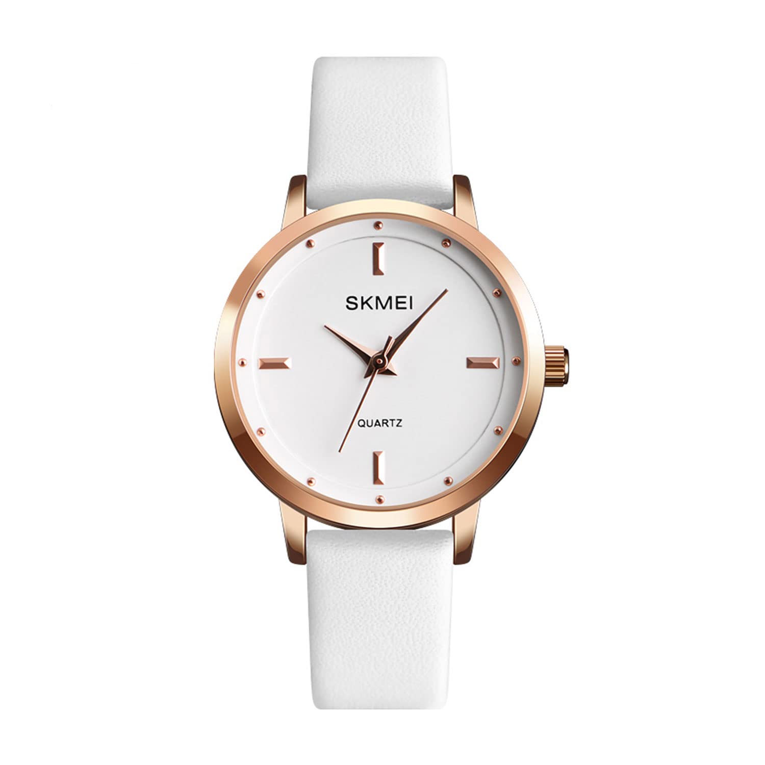 Elegant Women's Waterproof Watches - Ultra-Thin Minimalist Analog Quartz Watch with Light Leather Band - Perfect for Casual Wear, Office & Gift for Girls & Ladies
