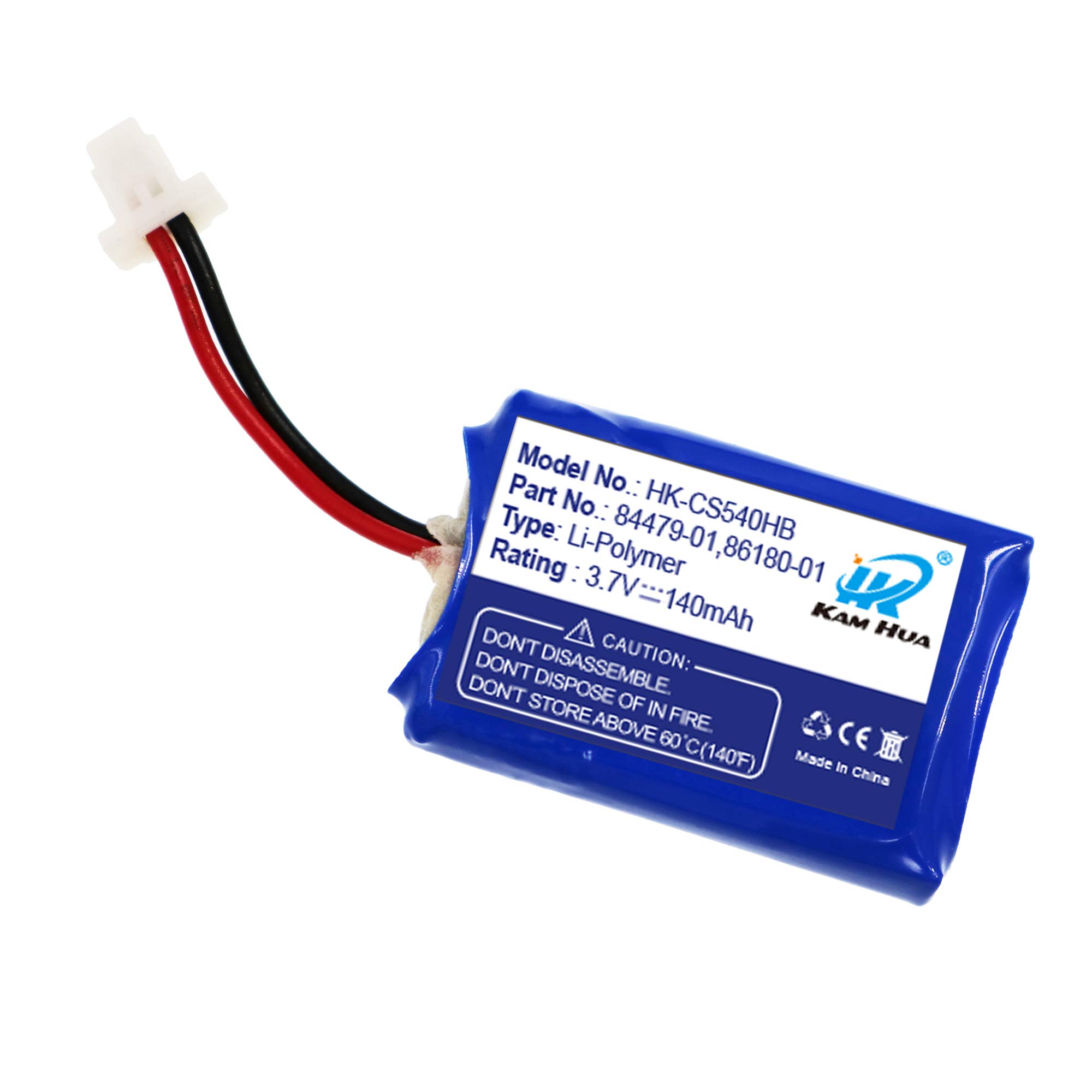 Plantronics CS540 & C054 Headset Replacement Battery - Compatible with 84479-01 & 86180-01 Models | Long-Lasting Power for Office Calls, Customer Service & Remote Work