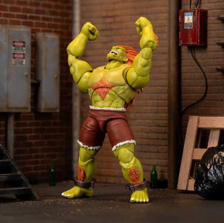 Jada Toys 1/12 Scale 6-Inch Ultra Street Fighter II: The Final Challengers Blanka Action Figure - Collectible Fighting Game Character for Display & Play