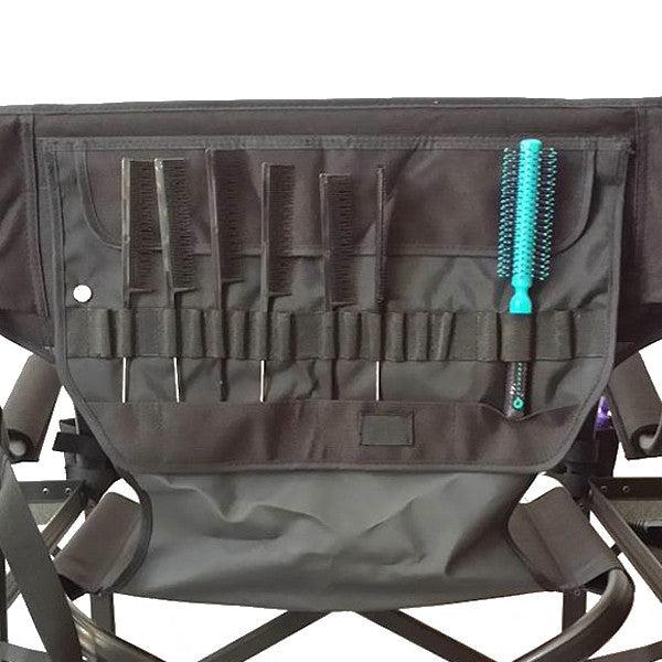 Tuscany Pro TMC 29 Tall Makeup Chair with Side Trays - Professional Beauty Salon Stool with Storage for Makeup Artists & Hairstylists - Perfect for Salon, Spa, Home Vanity & Dressing Room