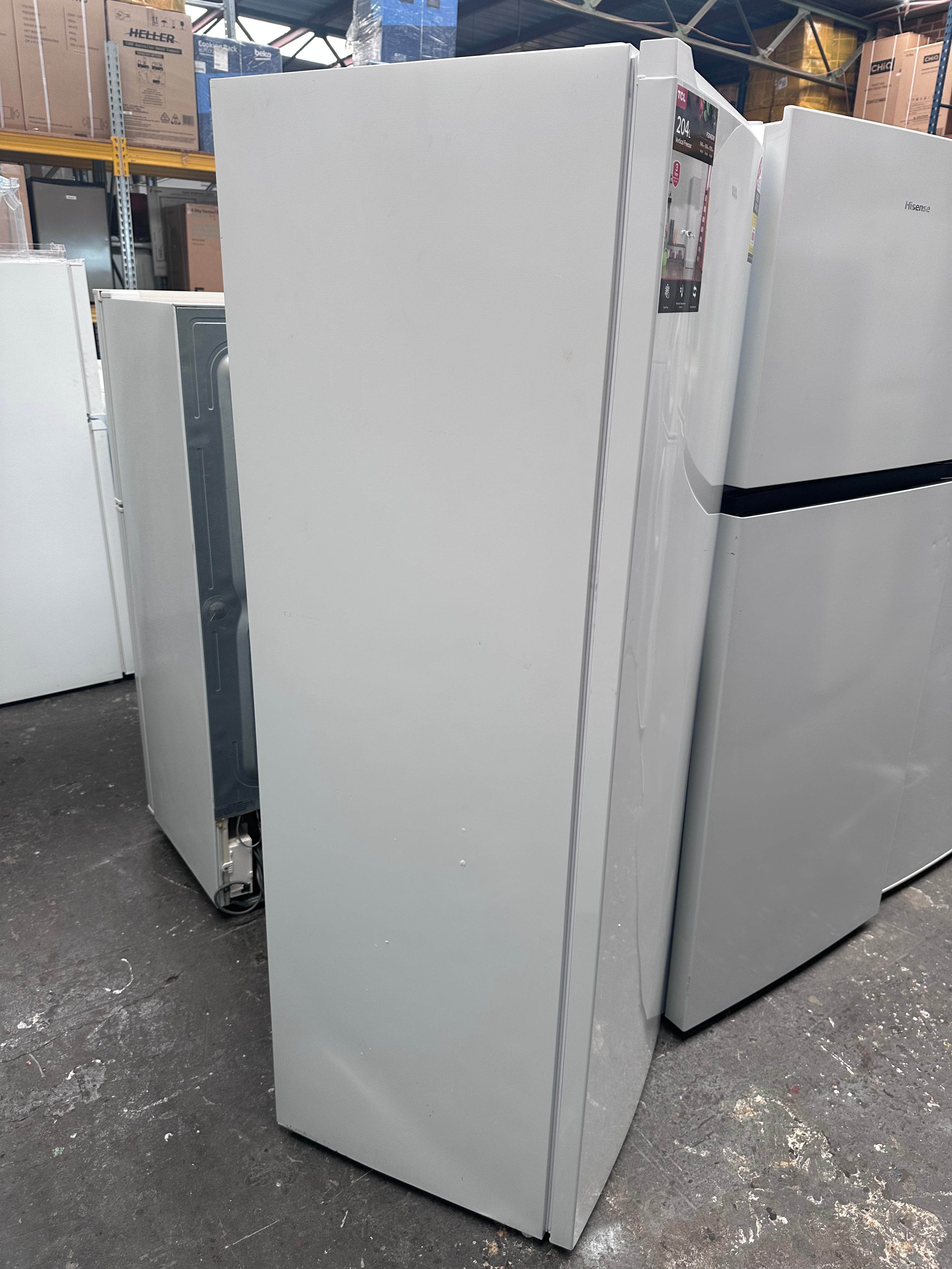 TCL 204L Vertical Freezer - Energy Efficient Upright Deep Freezer for Home, Garage or Basement | Factory Second | Perfect for Storing Meat, Frozen Foods & Bulk Groceries