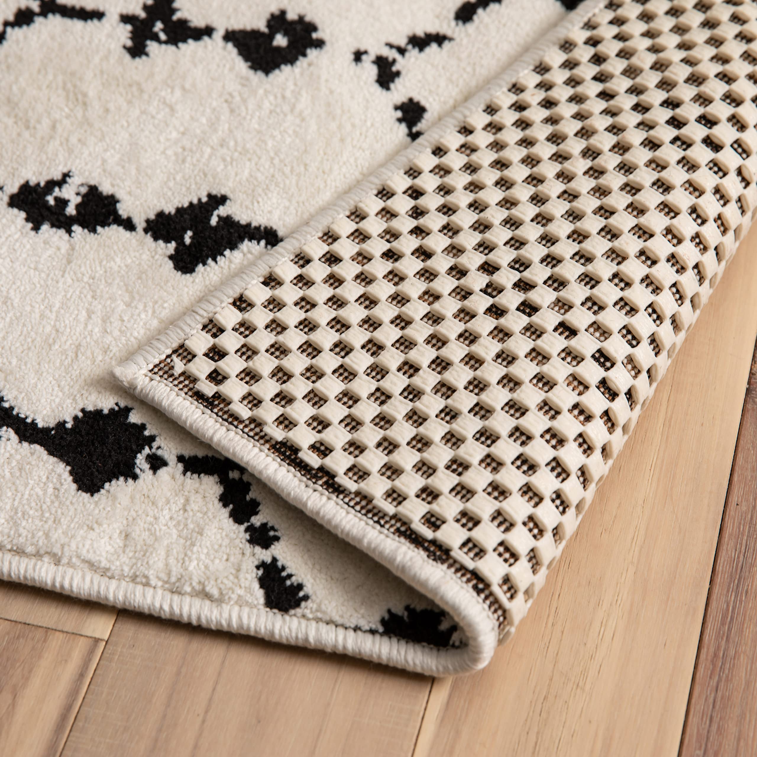 Non-Slip Rug Pad for 5' x 7' Area Rugs - Flash Furniture Fealty Anti-Skid Rug Gripper for Hardwood Floors with Protective Cushioning | Perfect for Living Room, Bedroom & High-Traffic Areas