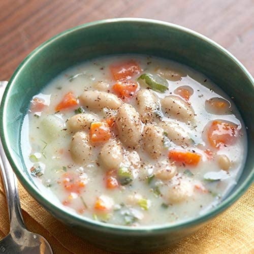 1000 Springs Mill Organic Great Northern Beans 25lb Bulk Bucket - Premium Dry White Beans for Salads, Soups, Stews & Chili - Vegan, Non-GMO Bulk Food - Perfect for Meal Prep, Camping & Emergency Storage