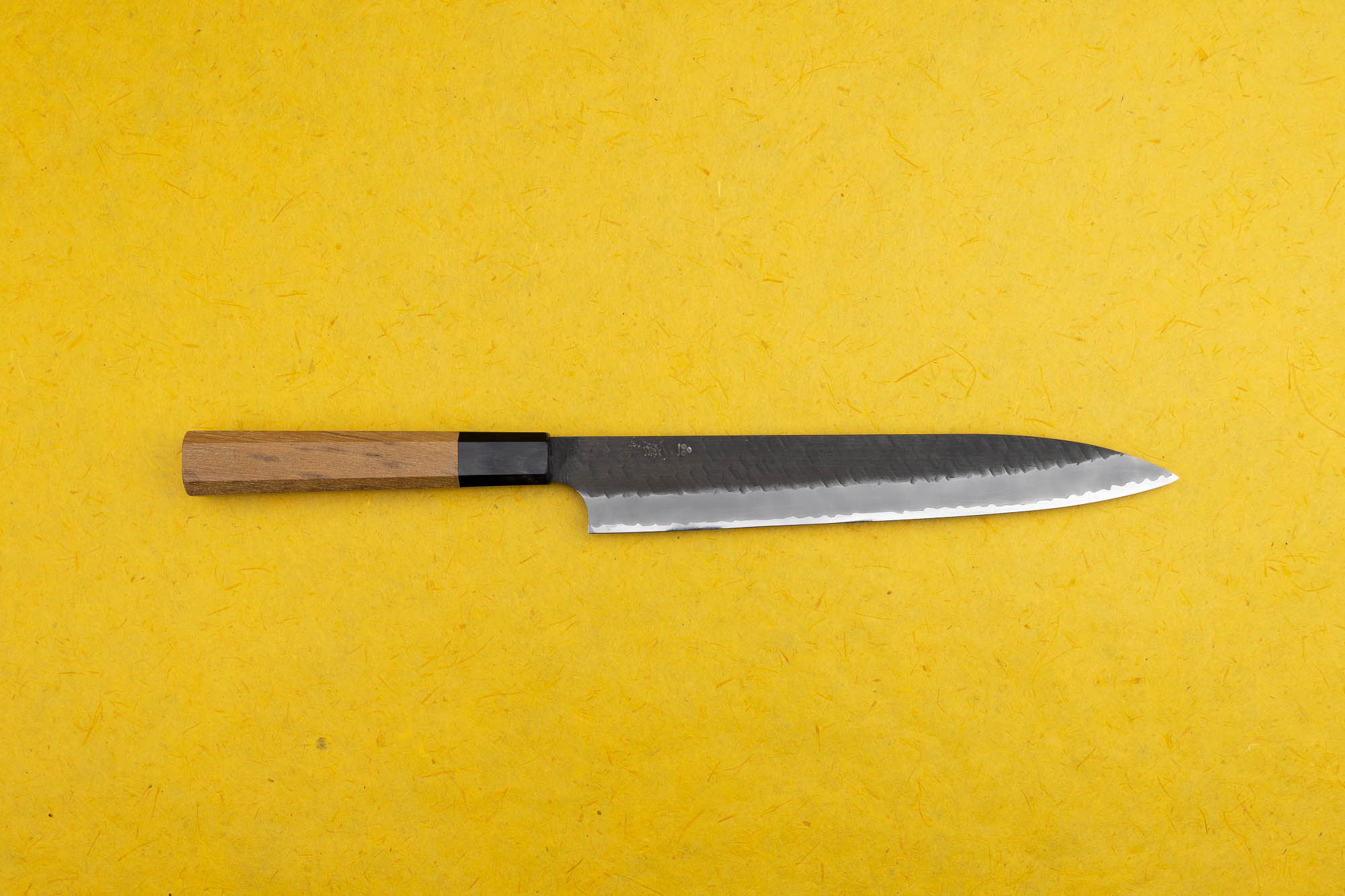 Nigara SG2 Kurouchi Tsuchime Sujihiki 240mm Japanese Chef Knife - High Carbon Stainless Steel Slicing Knife for Sushi, Meat & Fish Cutting - Professional Kitchen & Home Cooking Essential