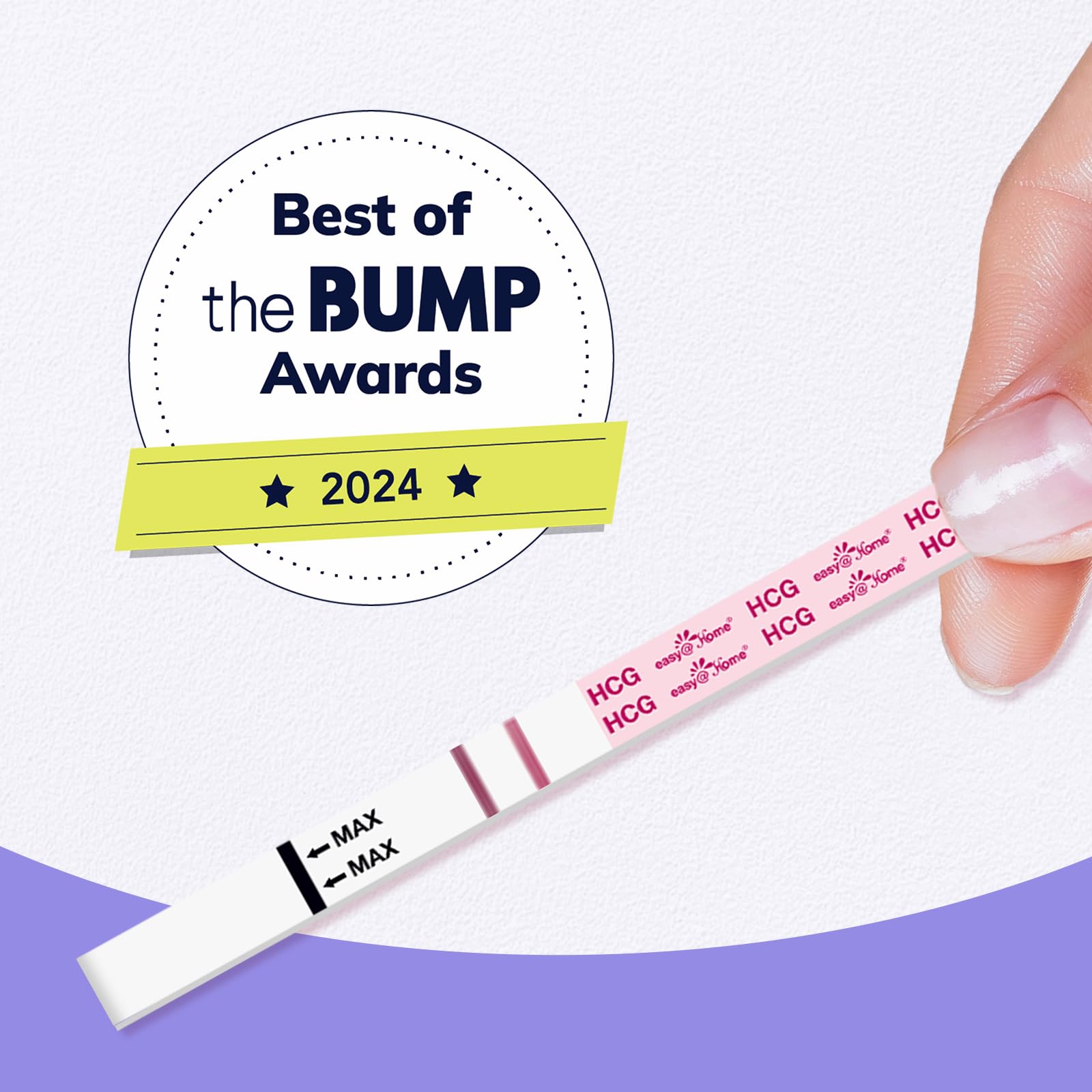 Easy@Home 100 Pack Pregnancy Test Strips - Highly Sensitive Early Detection Home Urine Test Kit (25mIU/mL) for Women | Accurate & Fast Results | Perfect for Trying to Conceive, Fertility Tracking & Family Planning