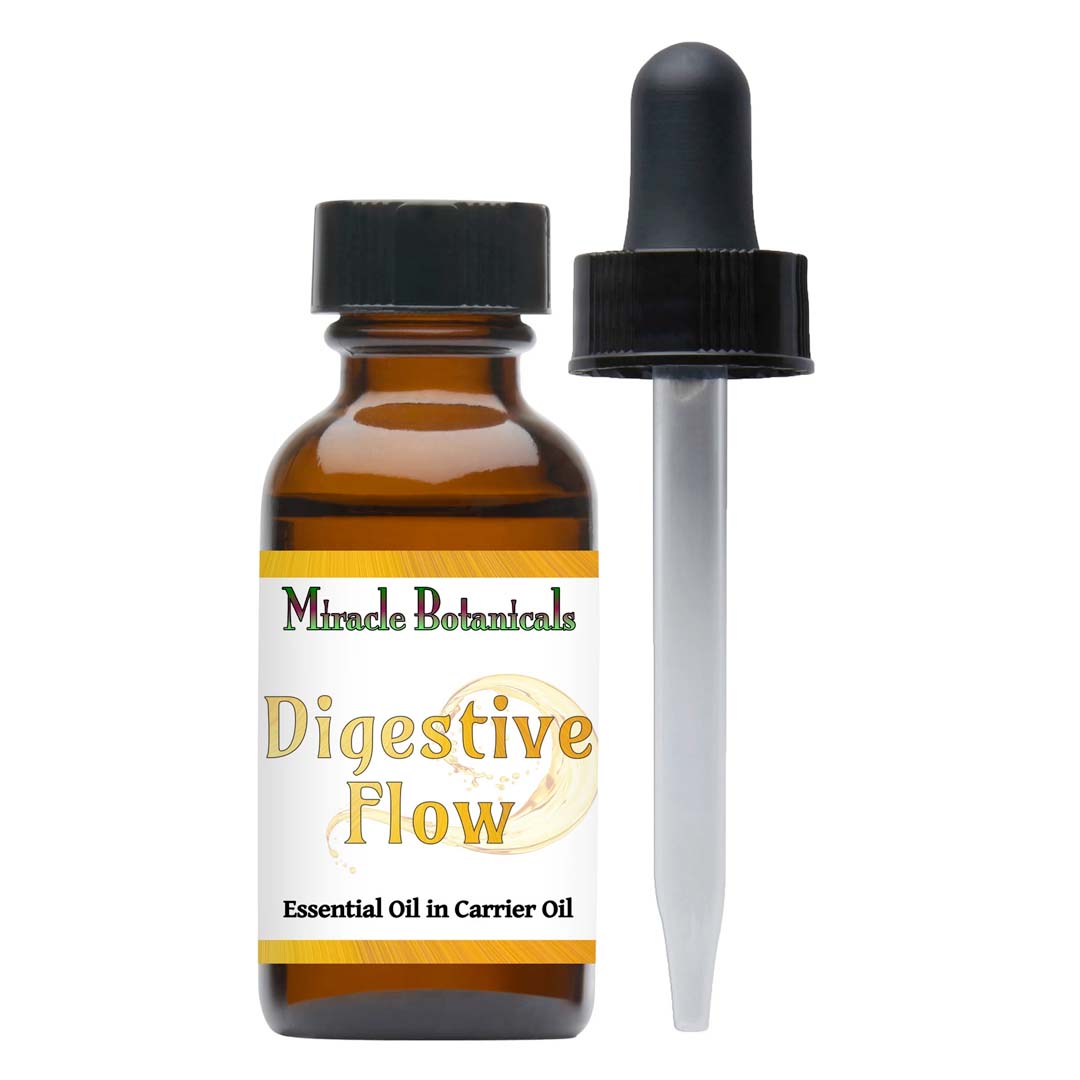 Digestive Flow Essential Oil & Carrier Oil Blend for Smooth Digestion & Gut Health | Natural Digestive Support for Bloating, Gas & Constipation Relief | Perfect for Aromatherapy, Massage & Wellness Routines