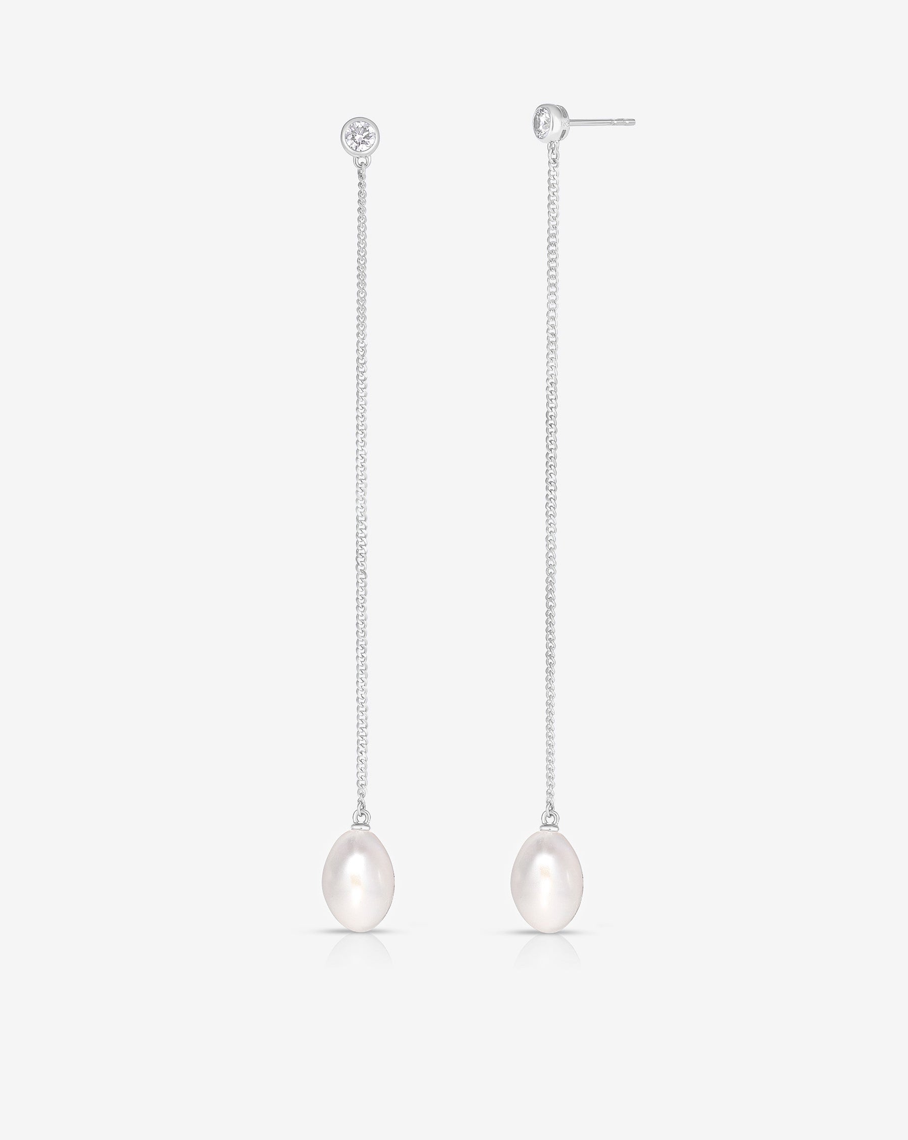 Exquisite Baroque Pearl and Diamond Drop Earrings for Women | Vintage Style Dangle Earrings | Perfect for Weddings, Parties & Special Occasions
