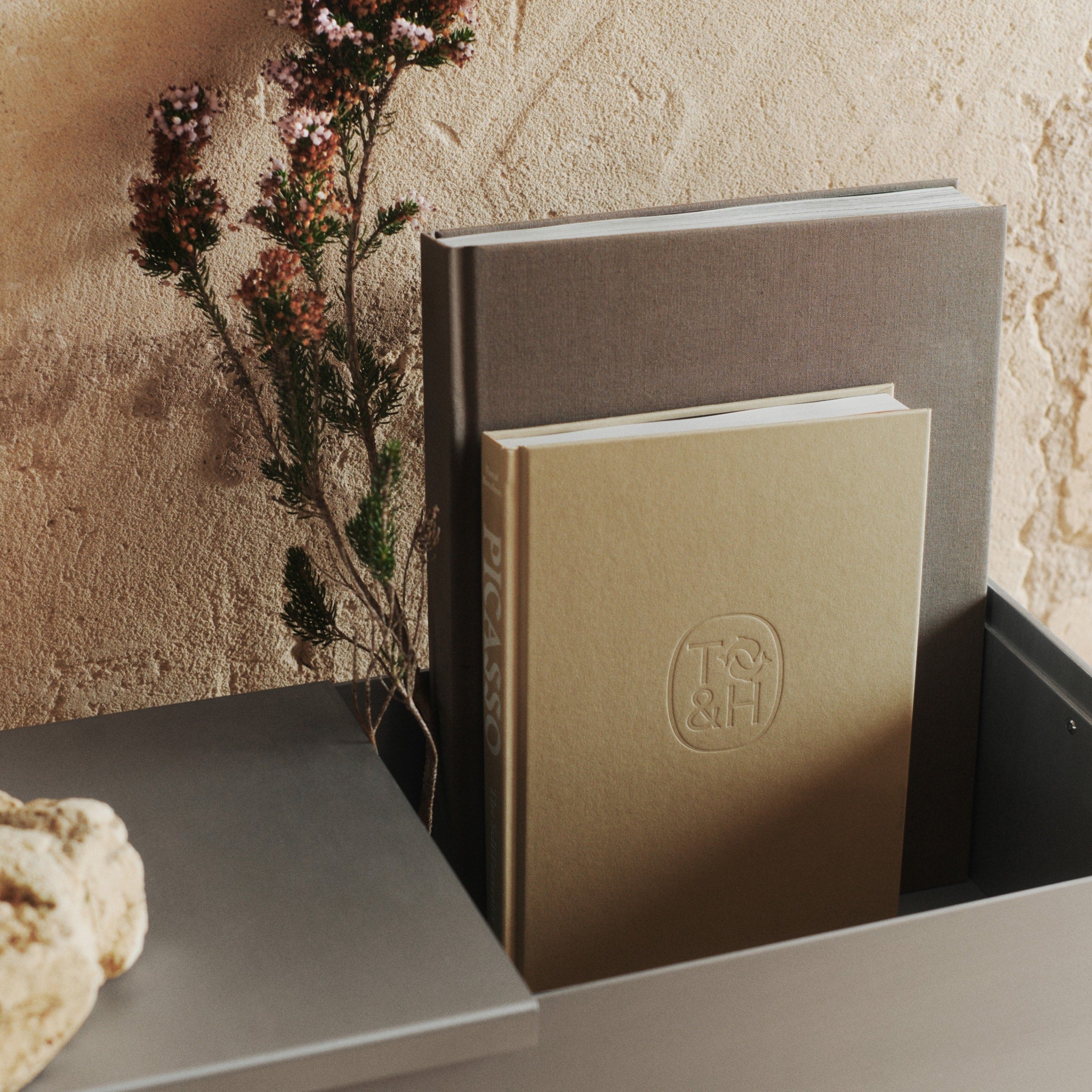 FERM LIVING Lager Plant Box with Shelf - Aluminum Planter for Indoor & Outdoor Plants - Perfect for Home, Office, and Garden Decor