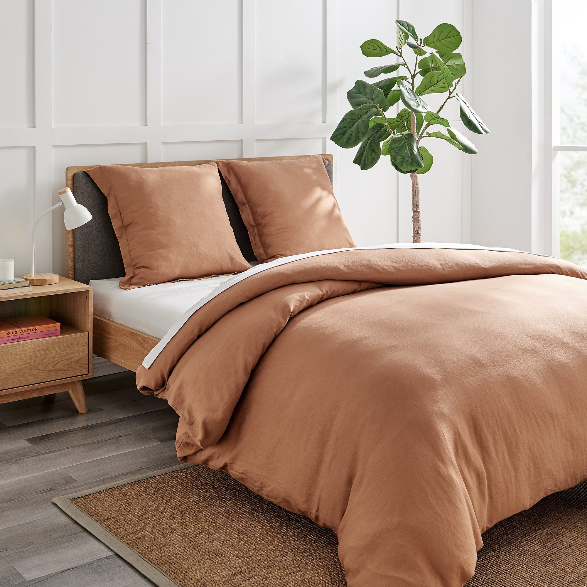 Premium Washed Linen Sham - Soft & Breathable Pillow Cover for Bedroom Decor - Perfect for Master Bedroom, Guest Room & Cozy Home Styling