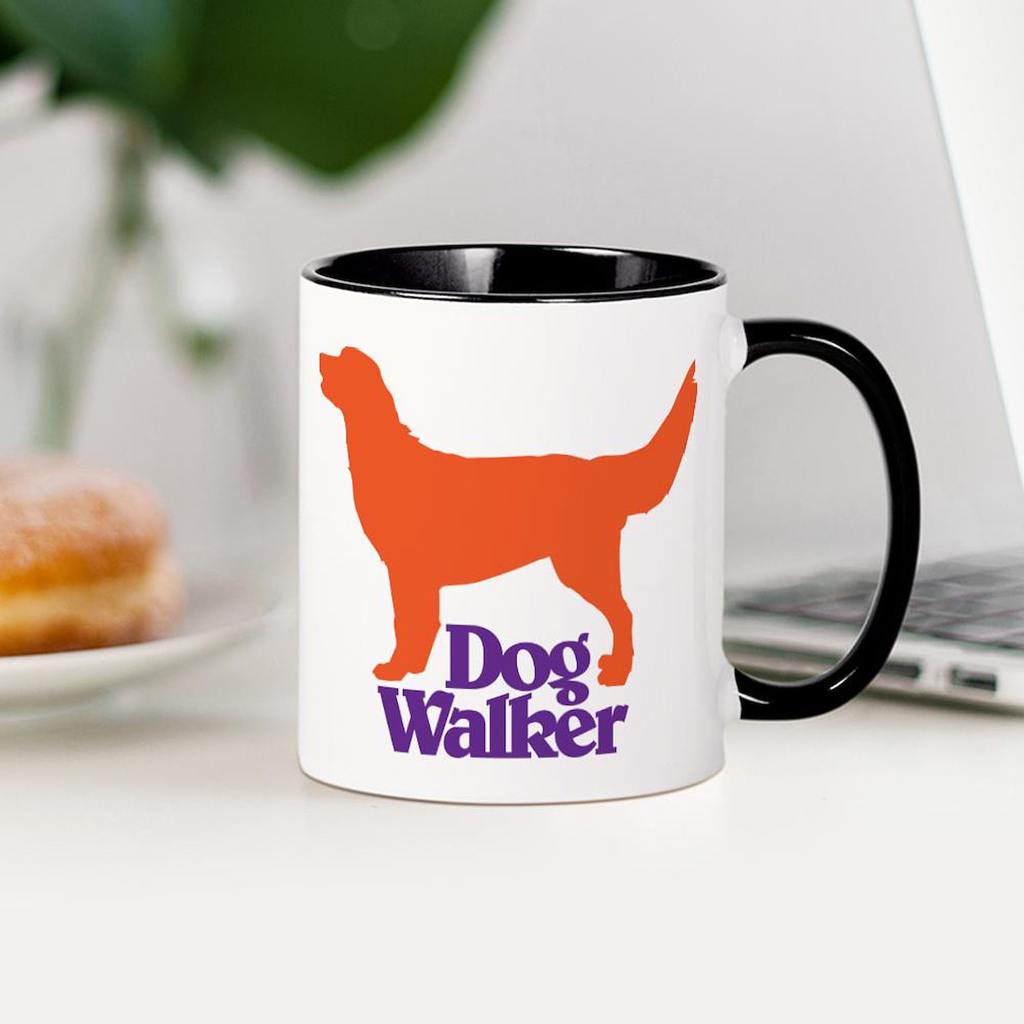 11 oz (325 ml) Ceramic Coffee Mug - Dog Walker Design by CafePress | Perfect for Dog Lovers, Morning Coffee, Office Use & Gifts