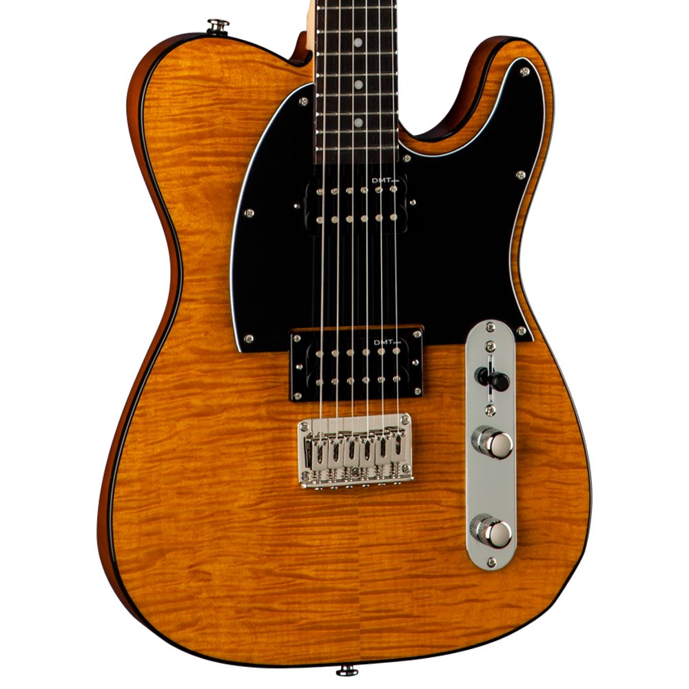 Dean NV SEL TAM NashVegas Select Solid-Body Electric Guitar in Trans Amber Finish - Perfect for Rock, Blues & Stage Performances