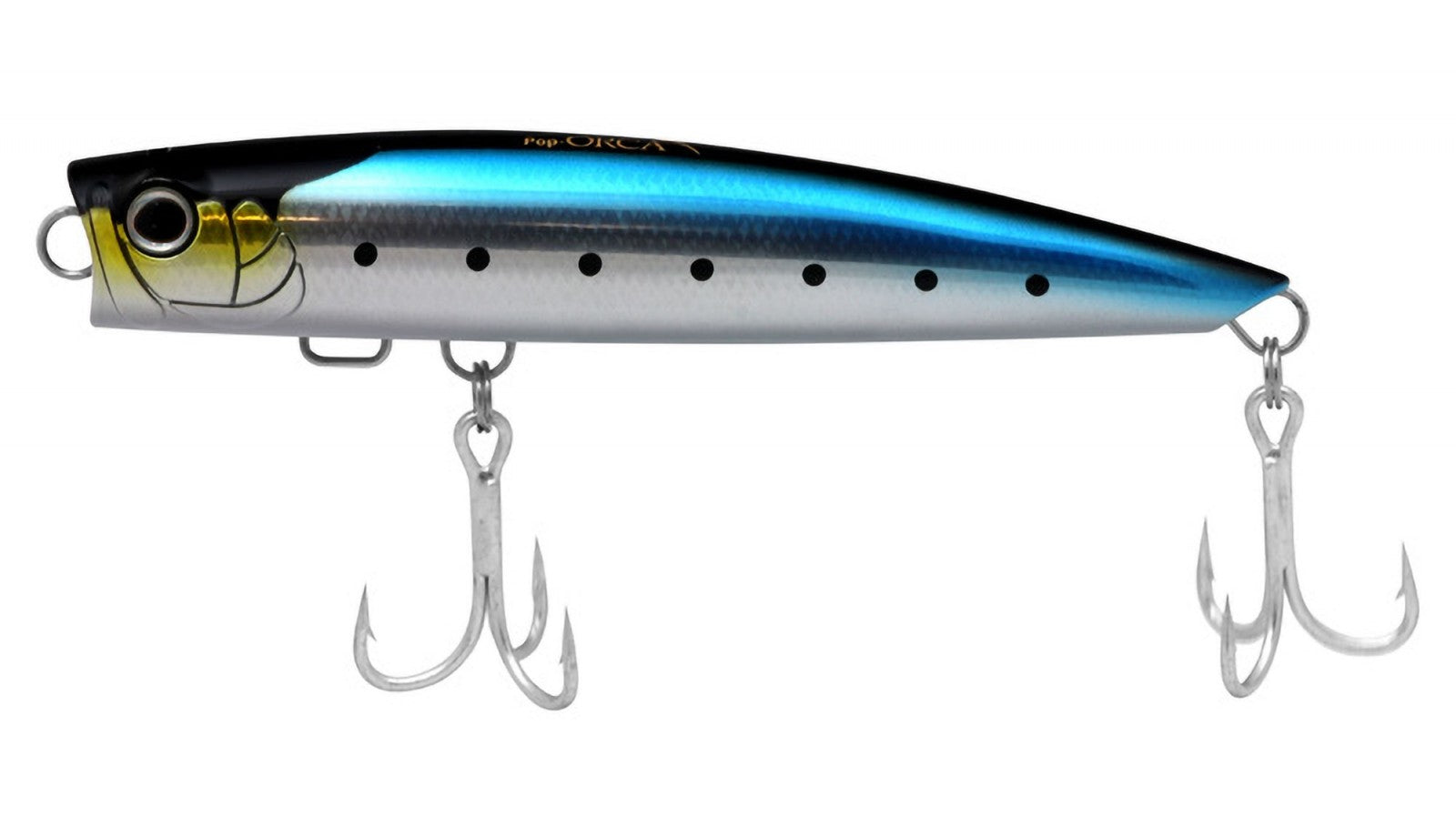 Shimano Pop Orca Slim Topwater Poppers - Best Saltwater Fishing Lures for Bass, Trout & Saltwater Gamefish - Perfect for Kayak, Shore & Boat Fishing Adventures