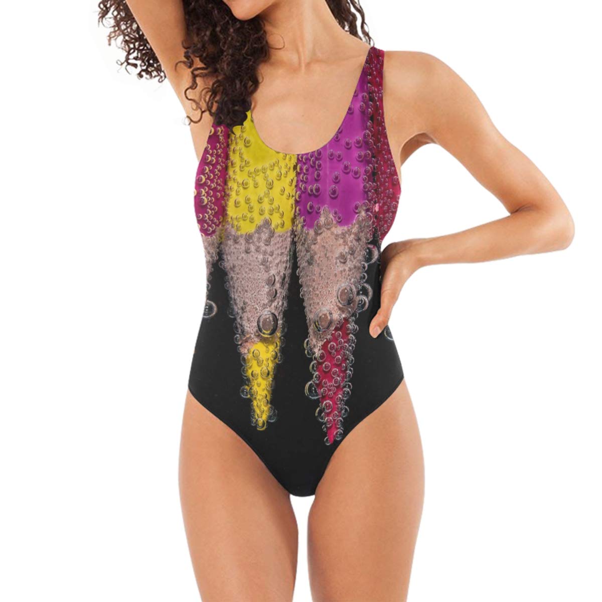 Colorful Crayon Bead Swimsuit for Women - Beach & Pool Wear