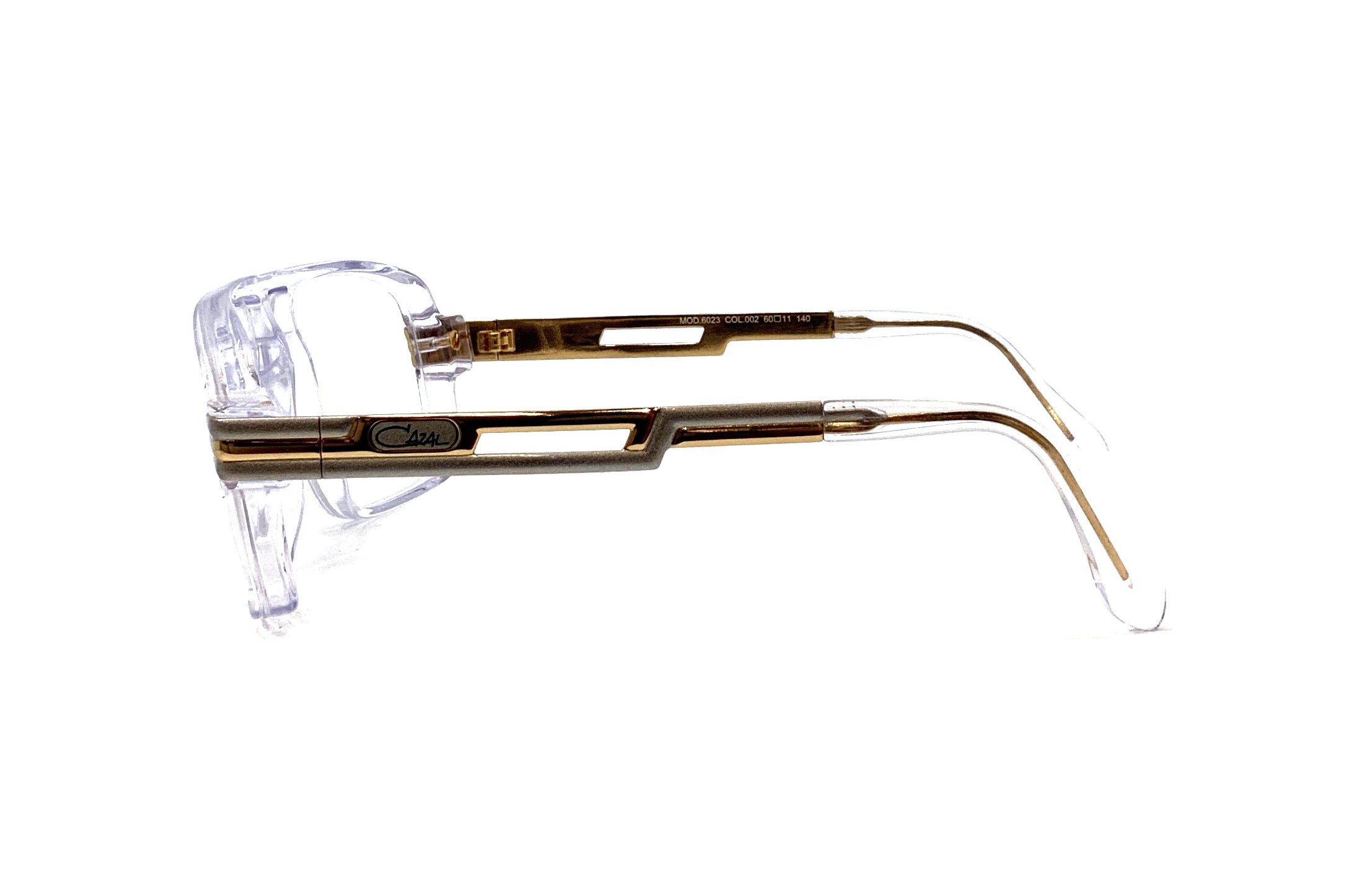 Cazal 6023 Sunglasses - Crystal/Bicolor Frame with UV Protection - Perfect for Outdoor Activities, Travel, and Fashion Accessories