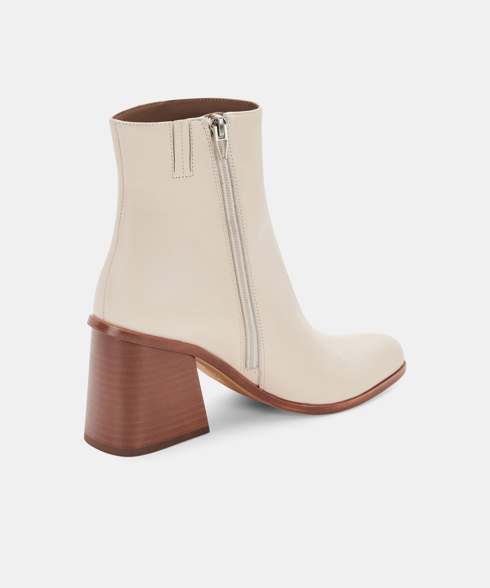 TERRIE Women's Ivory Leather Booties - Stylish & Comfortable Ankle Boots for Fall & Winter Fashion | Perfect for Office, Casual Outfits & Date Nights