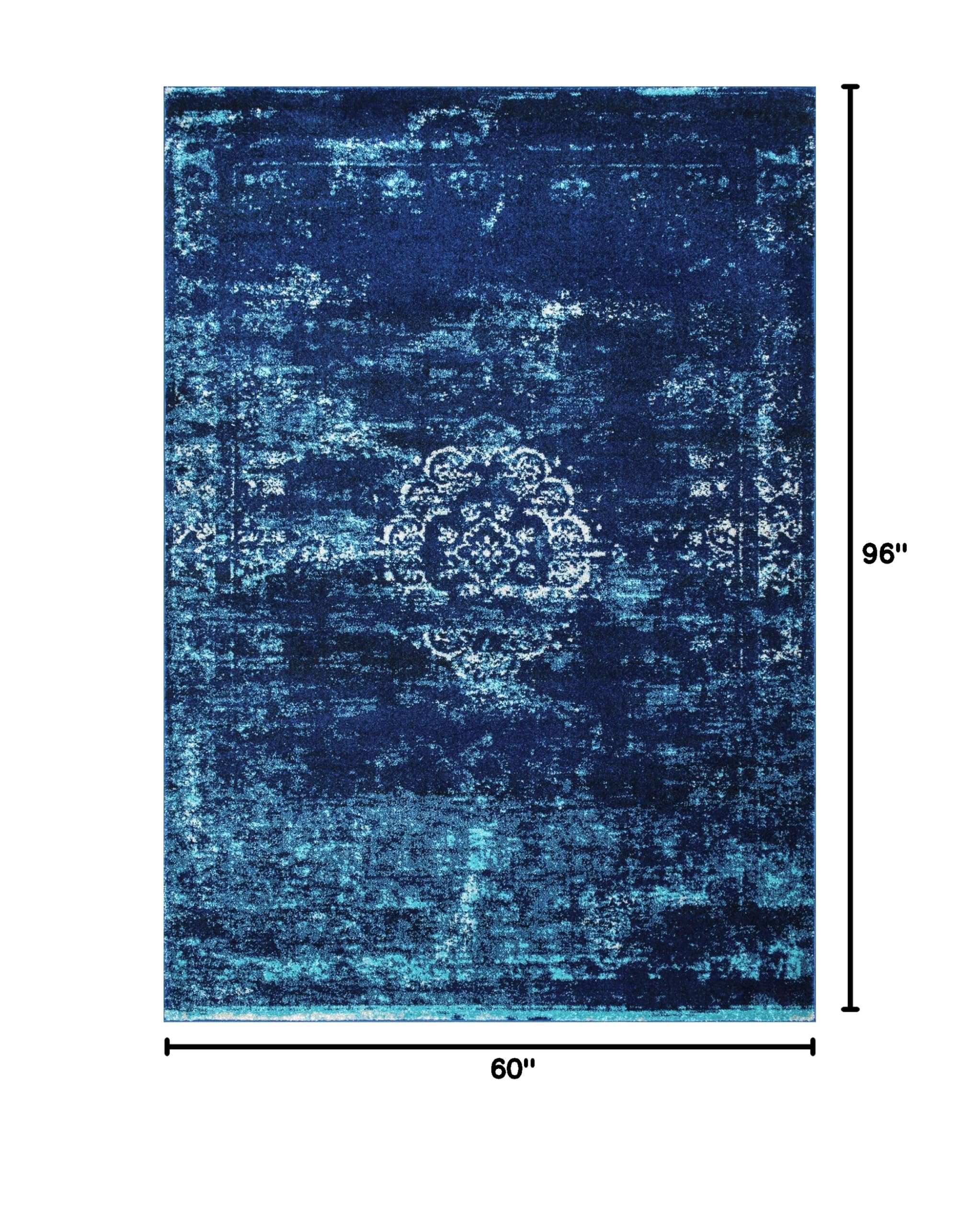 NuLOOM Tanja Overdyed Medallion Area Rug 5' x 7' 5