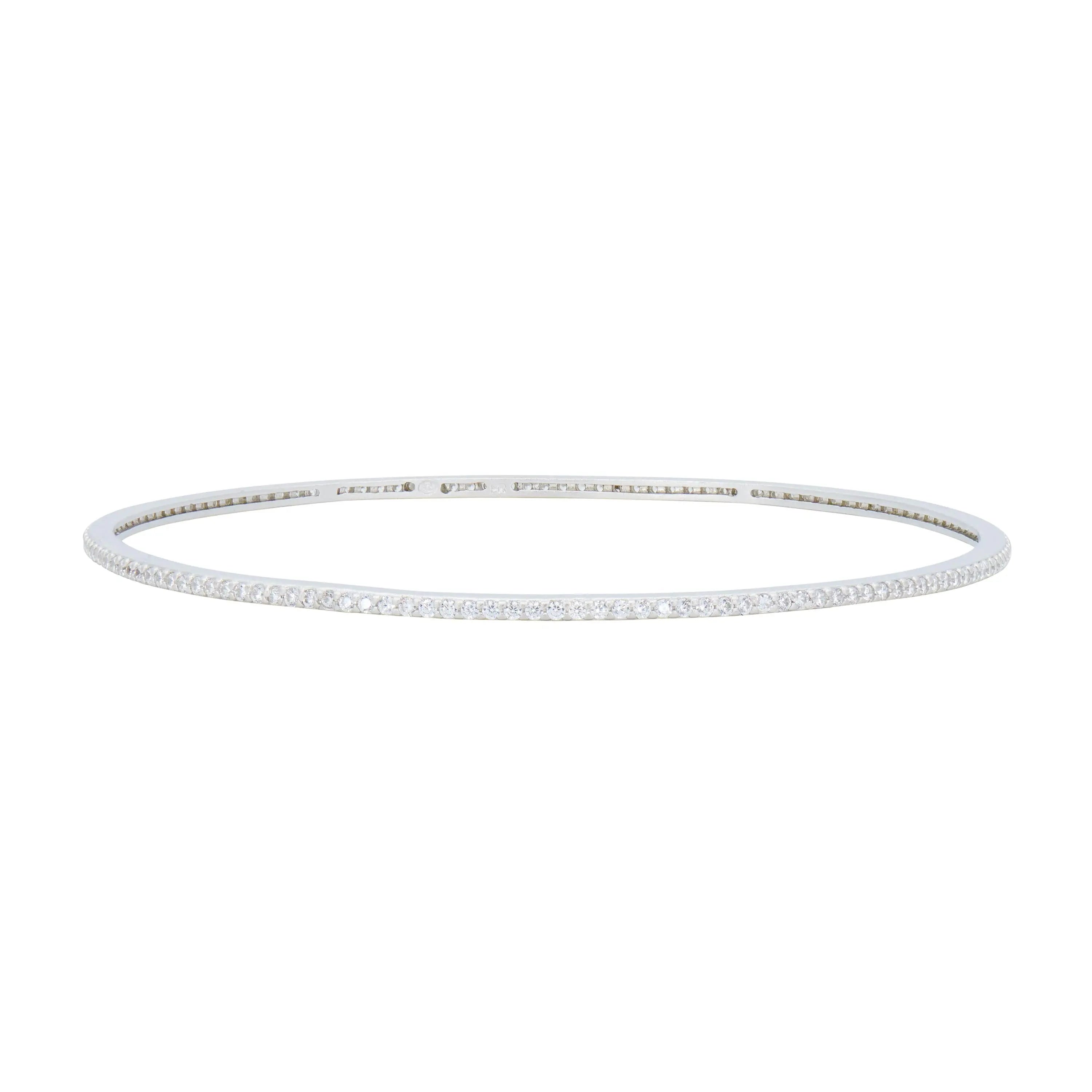 Signature Marquise Station 3 Stack Bangle - Elegant Layered Bracelet for Women, Perfect for Weddings, Parties & Everyday Wear