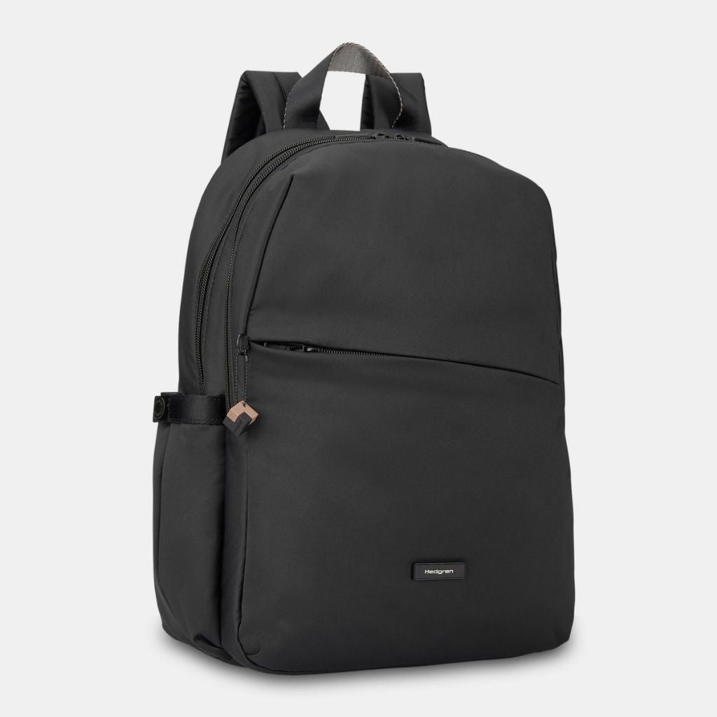 Hedgren Cosmos 13 Inch Laptop Backpack with RFID Protection - Black | Stylish & Secure Work Bag for Business Travel, Commuting & College
