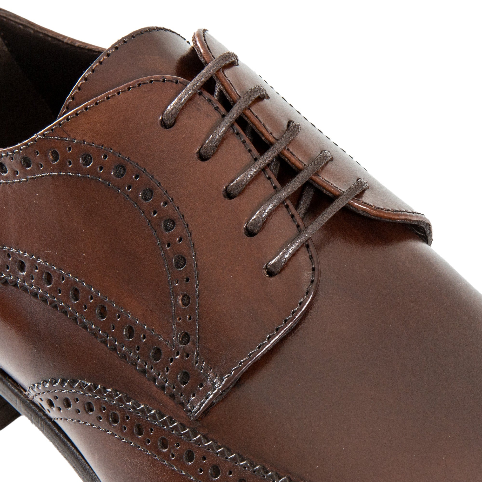 HENRY SARTORIAL Men's Classic Brown Brogue Derby Shoes - Formal & Casual Dress Shoes for Office, Wedding & Business Occasions