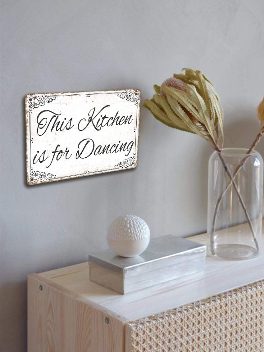 8x12 Inch Retro Metal Wall Decor Plaque Sign - Inspirational Quotes for Home, Kitchen, Bathroom, Farm, Garden & Garage - Perfect for Country Style Decor & Gift Giving