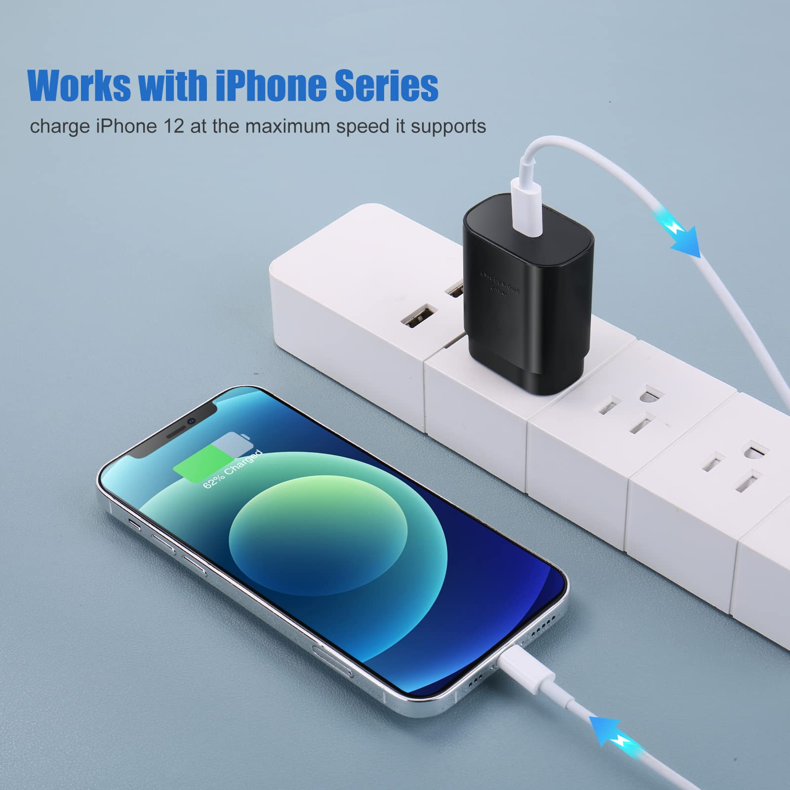 25W USB C Wall Charger - Super Fast Charging Block for Samsung Galaxy S25 Ultra/S24/S23FE/A16/A15/A54/A53, Z Flip6/Fold4/6, Note & Type C Devices (2-Pack) - Perfect for Travel, Home & Office Use