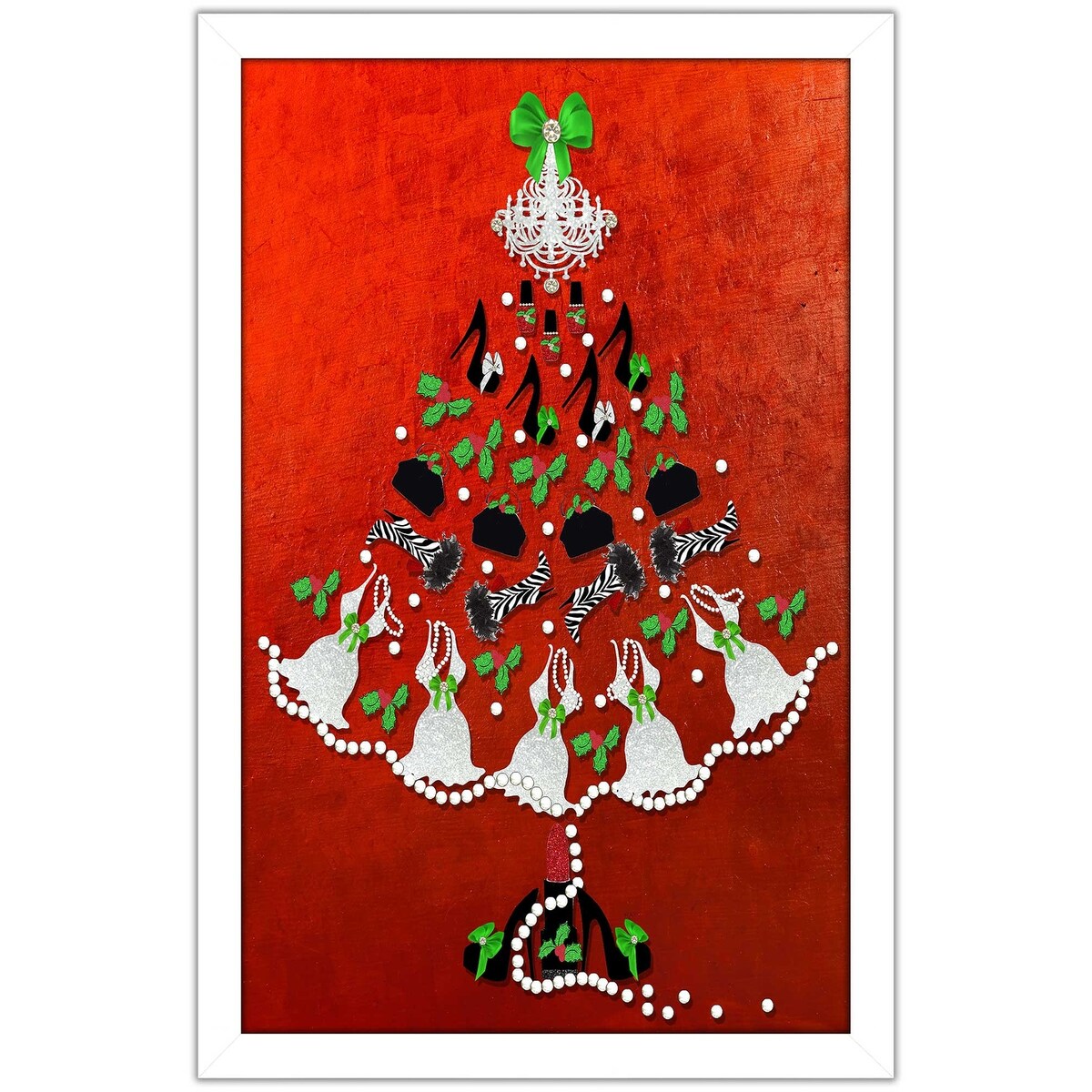 Jodi Print Acrylic Accessory Tree - Stylish Jewelry Organizer for Necklaces, Rings & Earrings | Perfect for Bedroom, Bathroom & Travel
